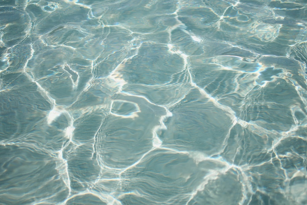 um corpo de água com ondulações