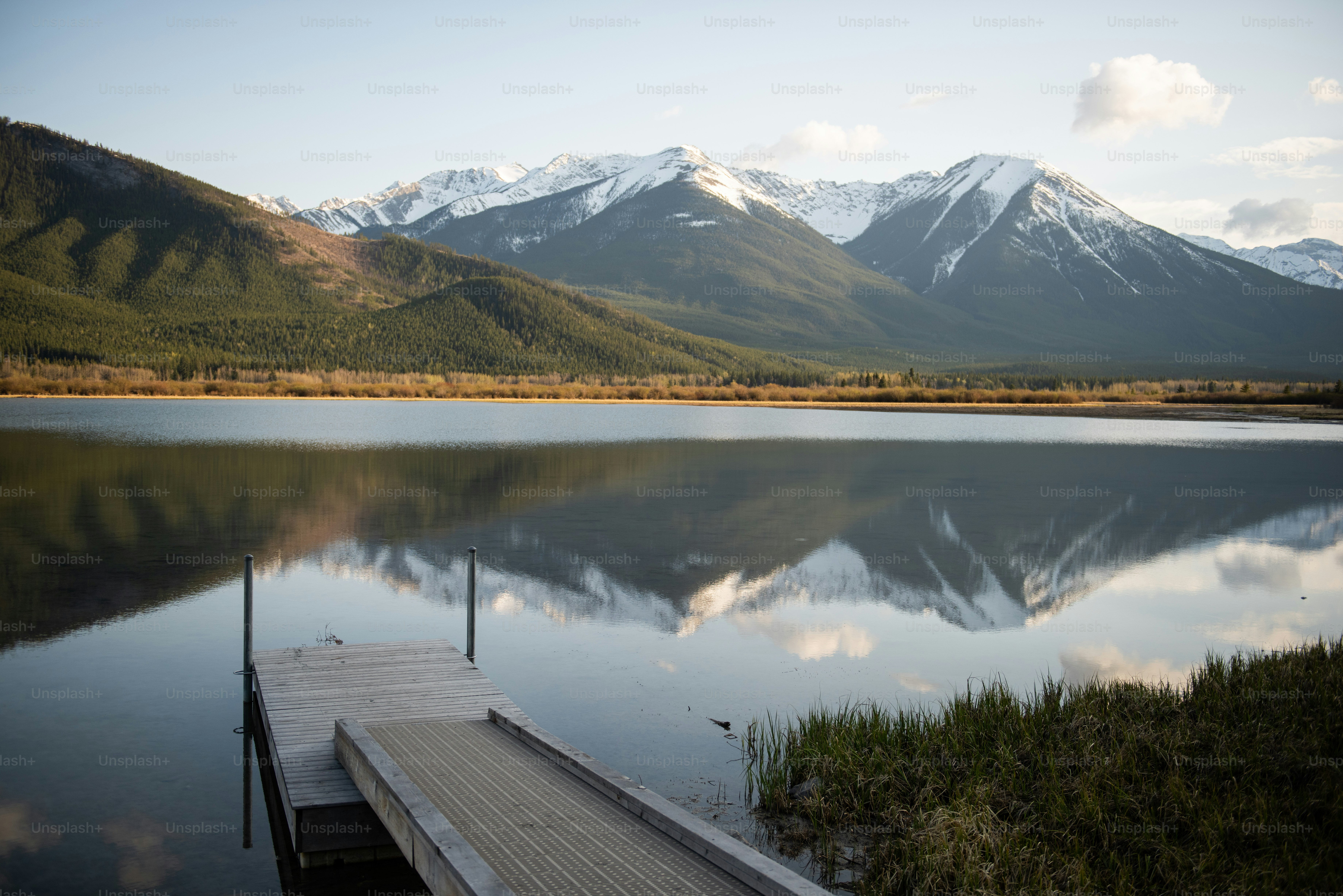 a dock on a lake