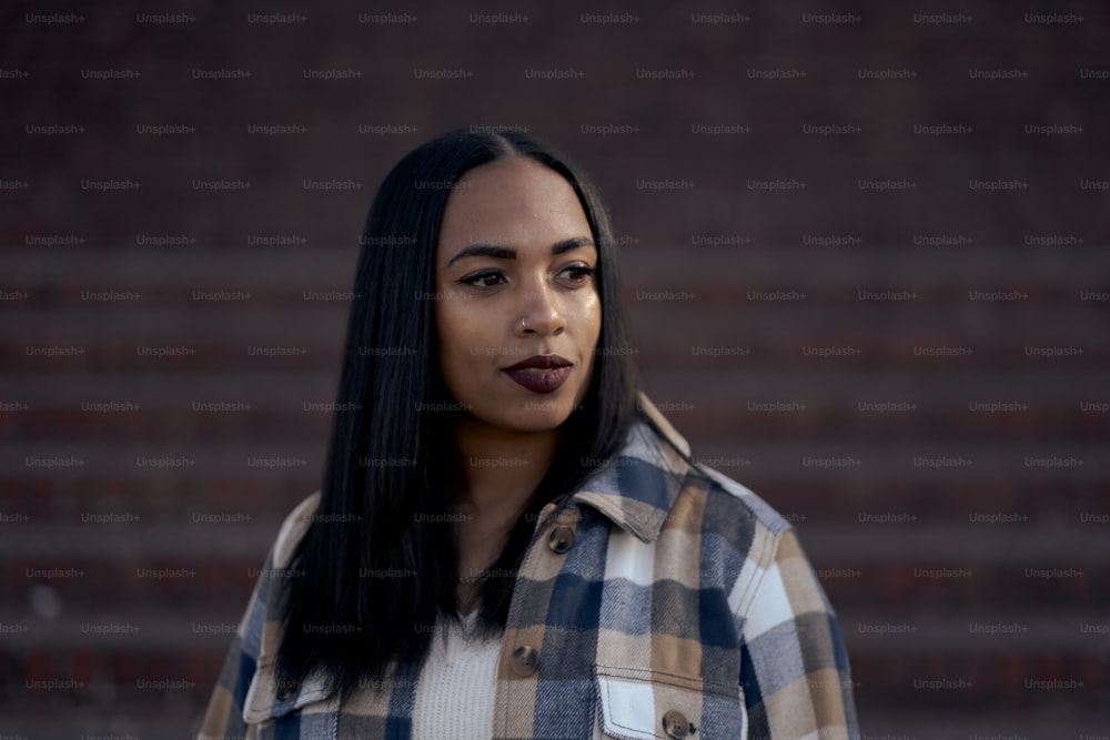 a person with long hair