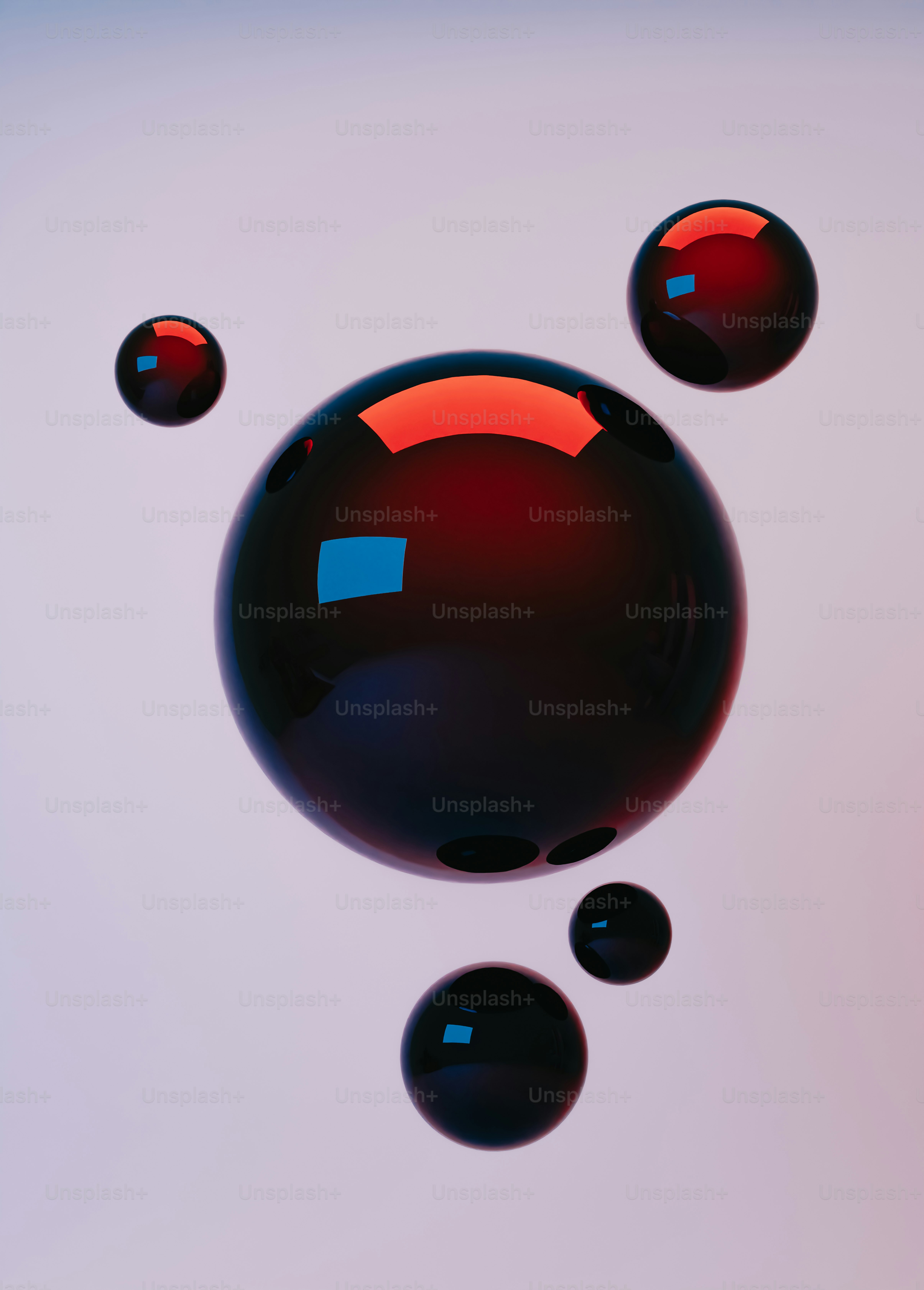 a group of colorful balls