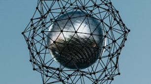 a large metal ball