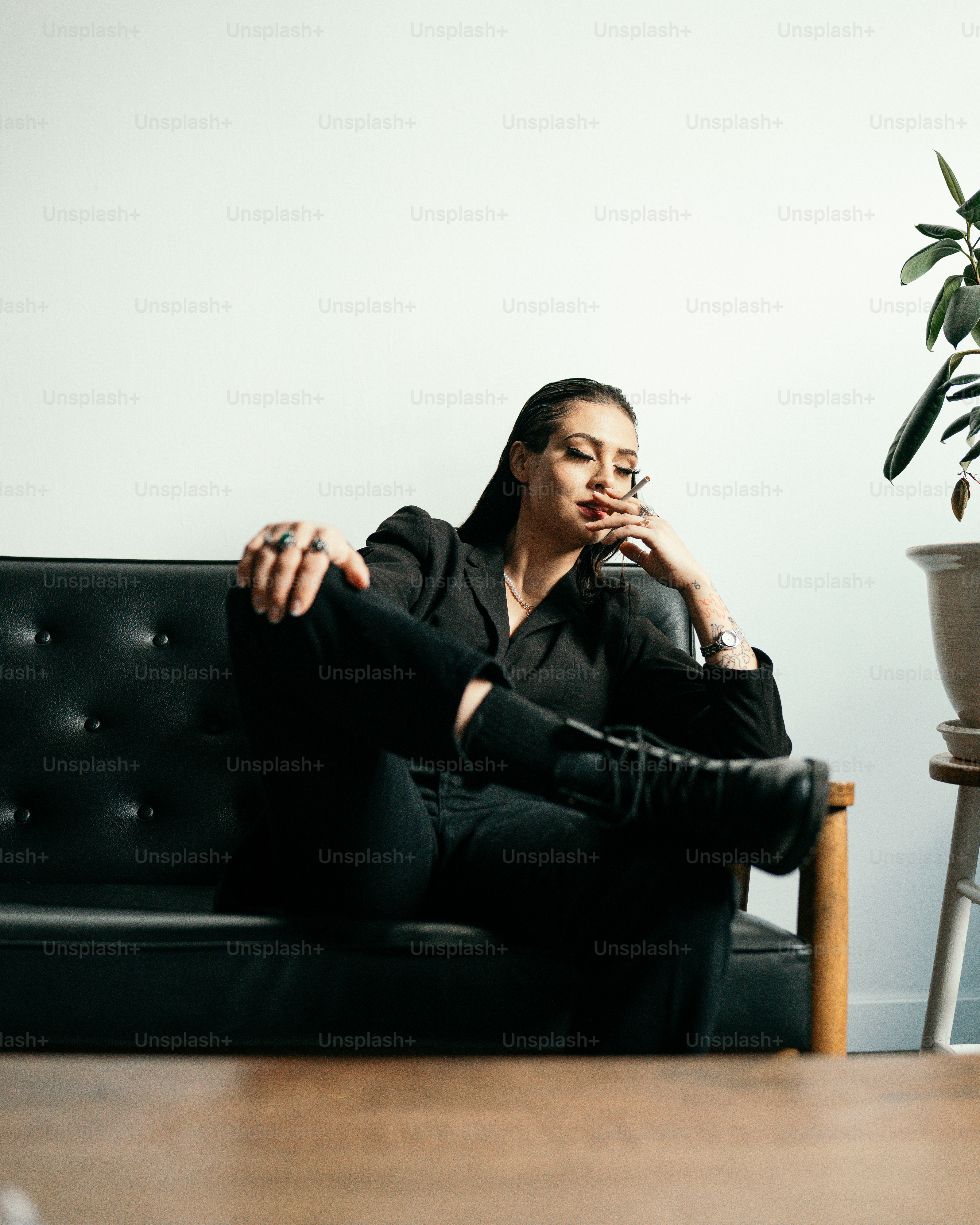 a person sitting on a chair