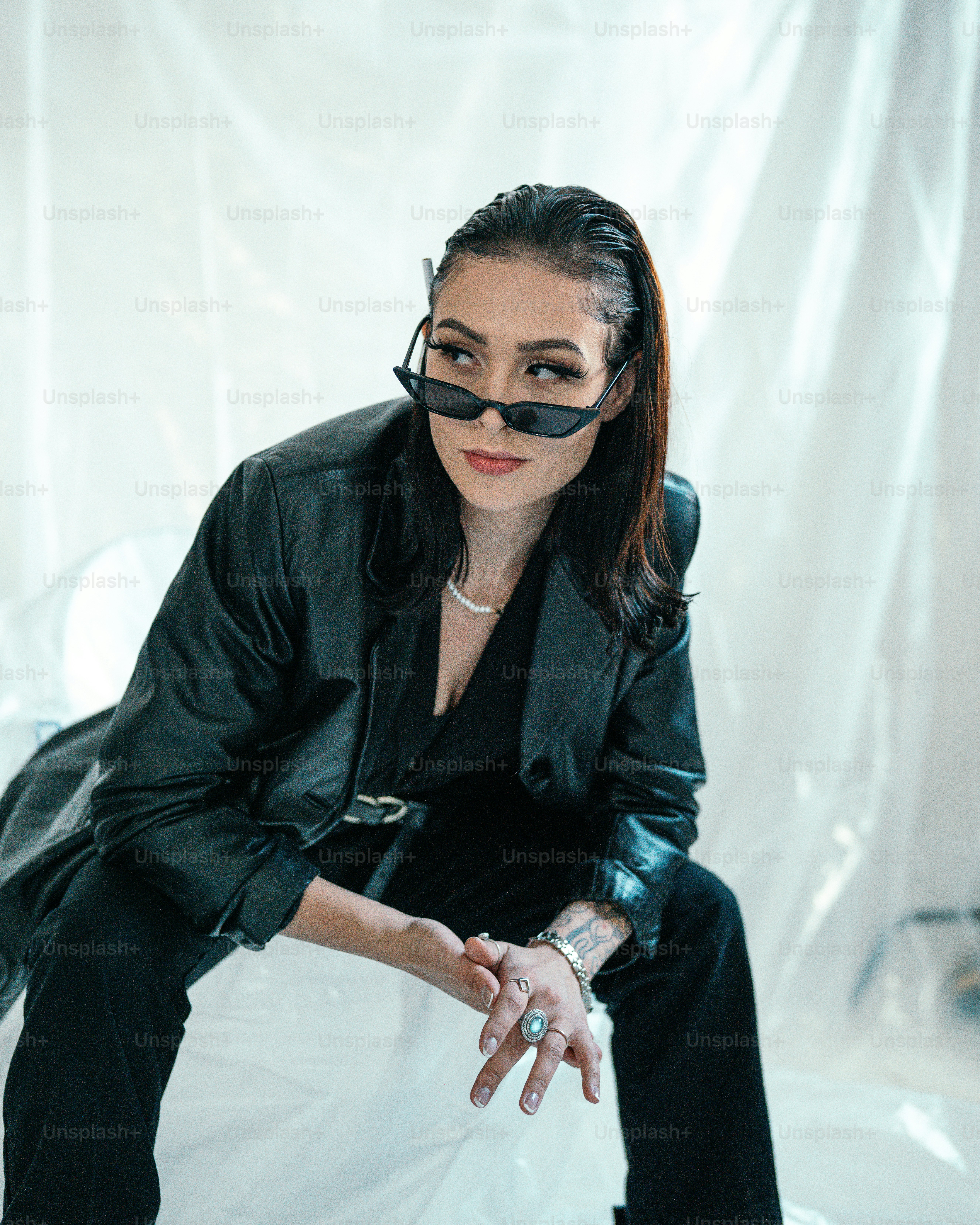 a person wearing a mask