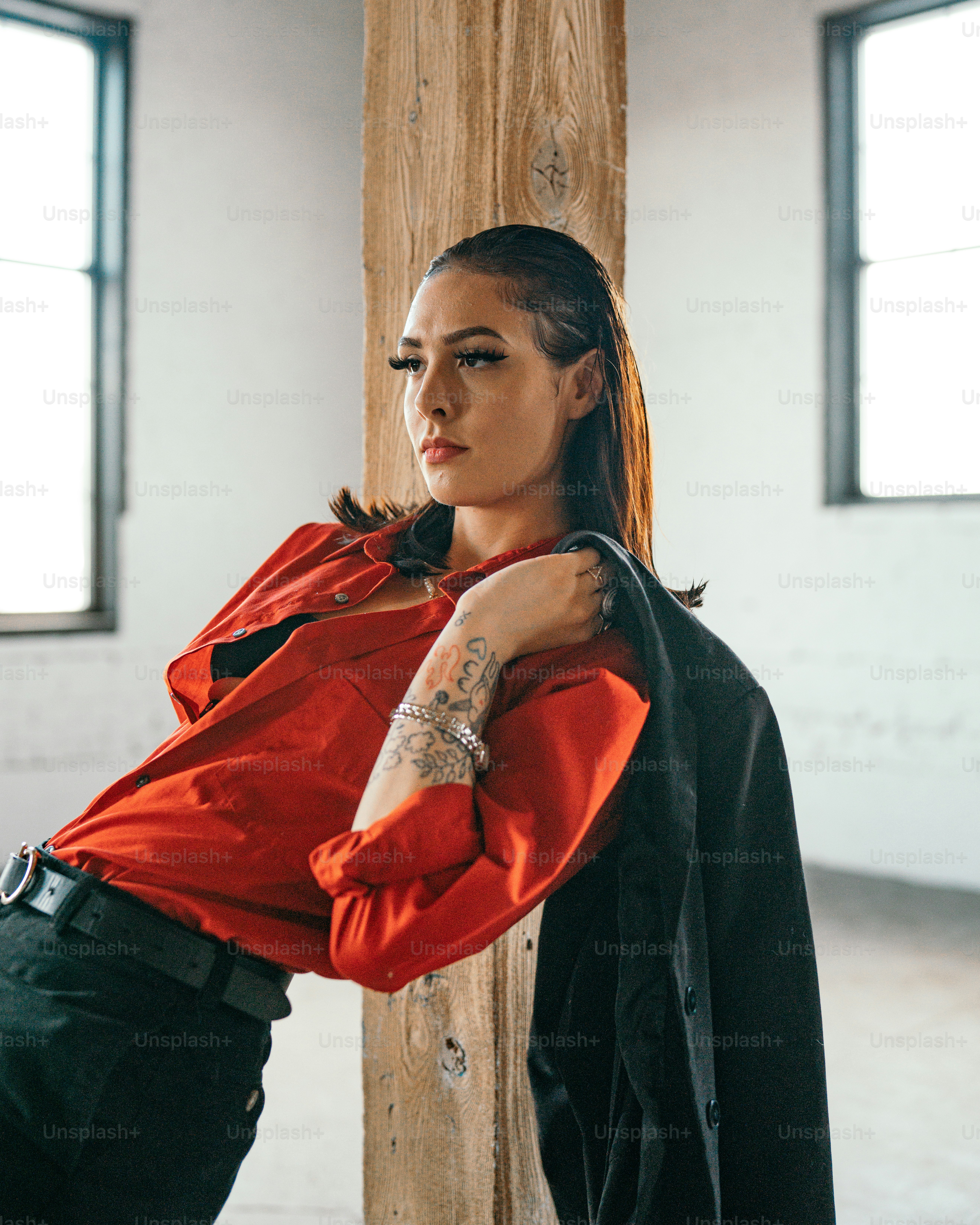 a person with the arms crossed