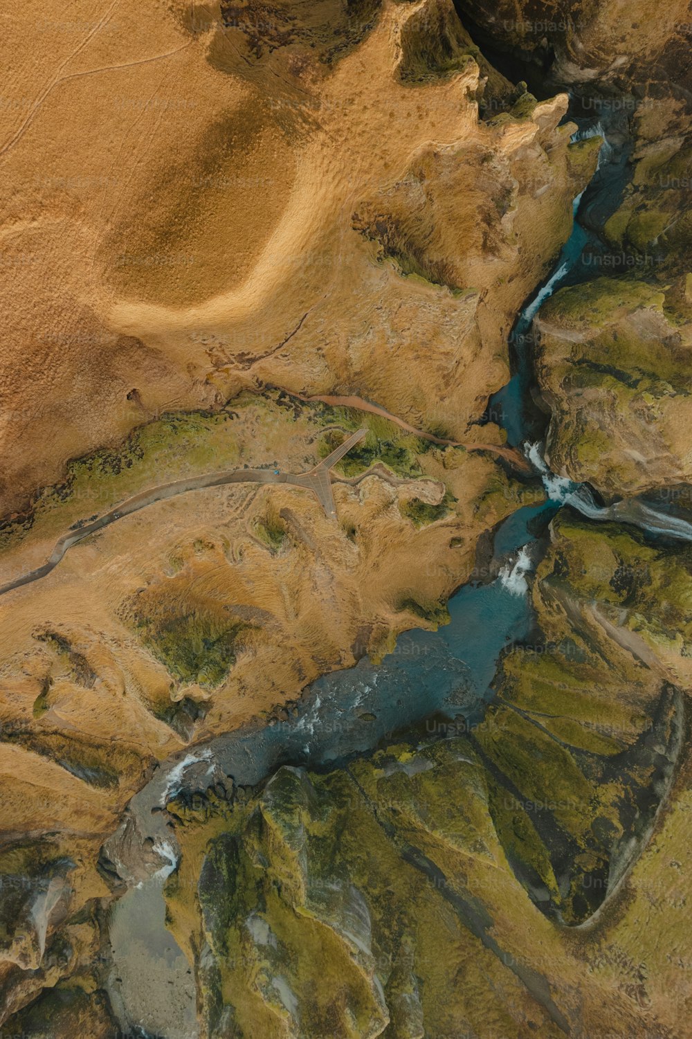 a river running through a canyon