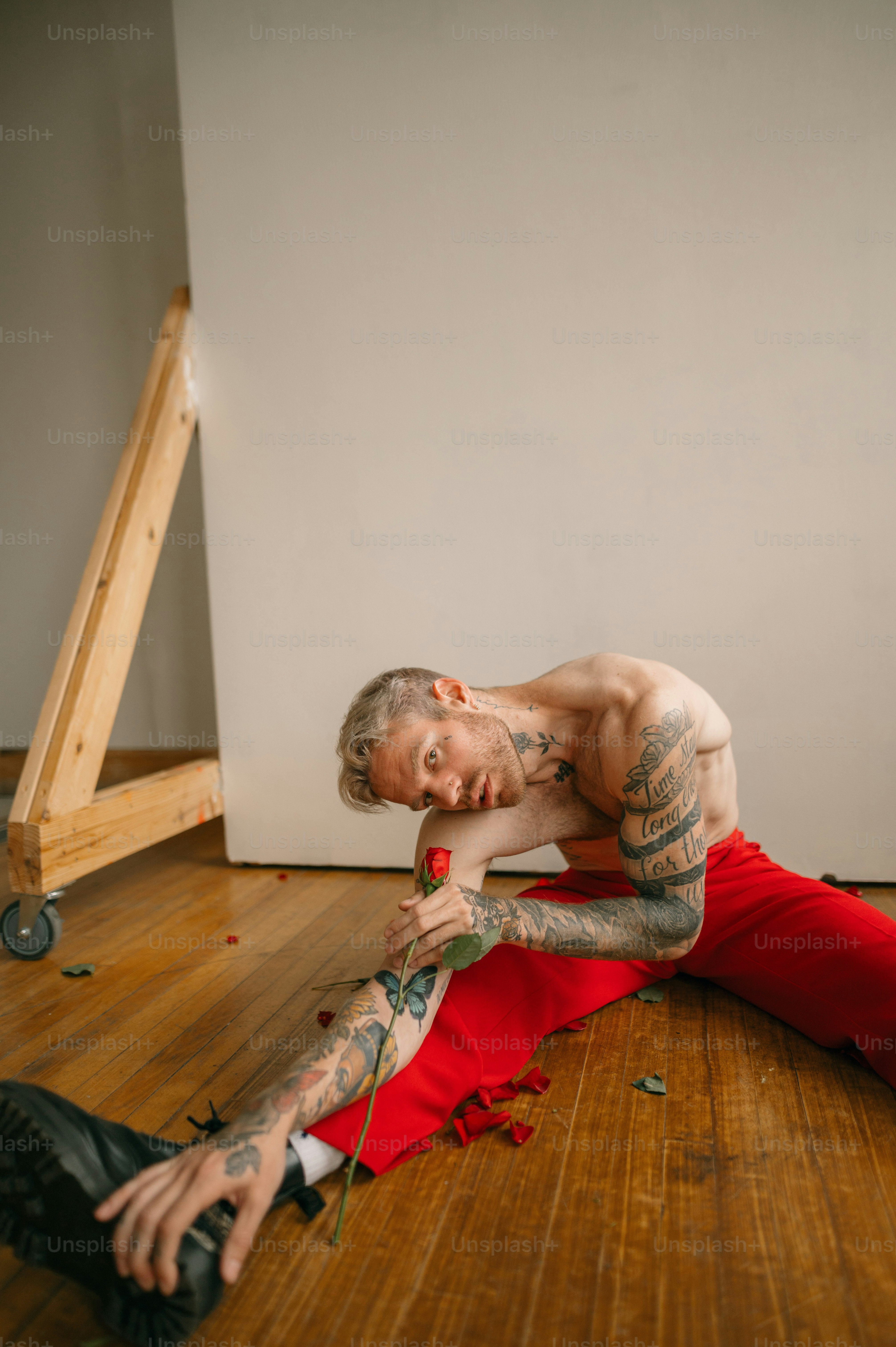 a person lying on the floor