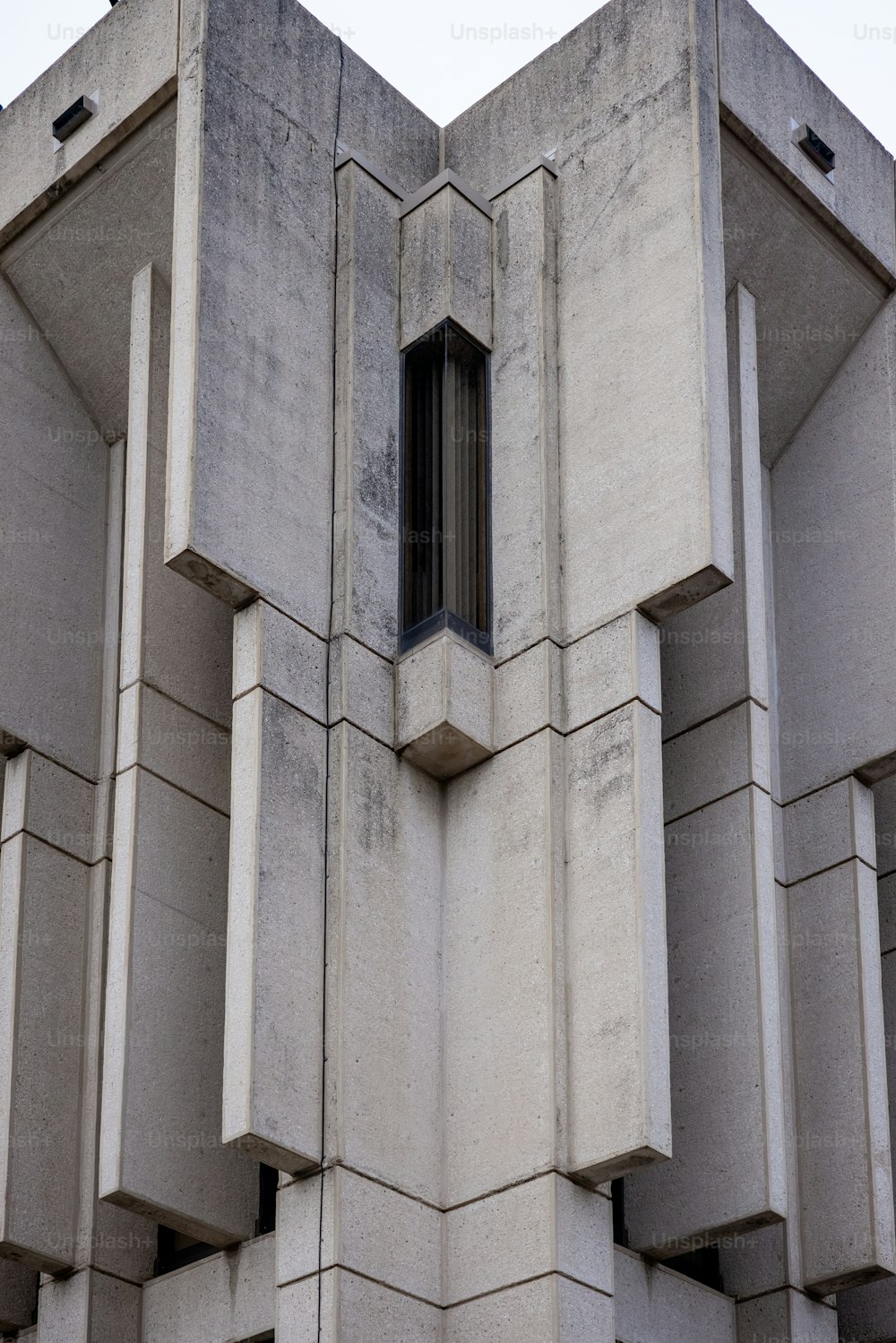 a stone building with windows