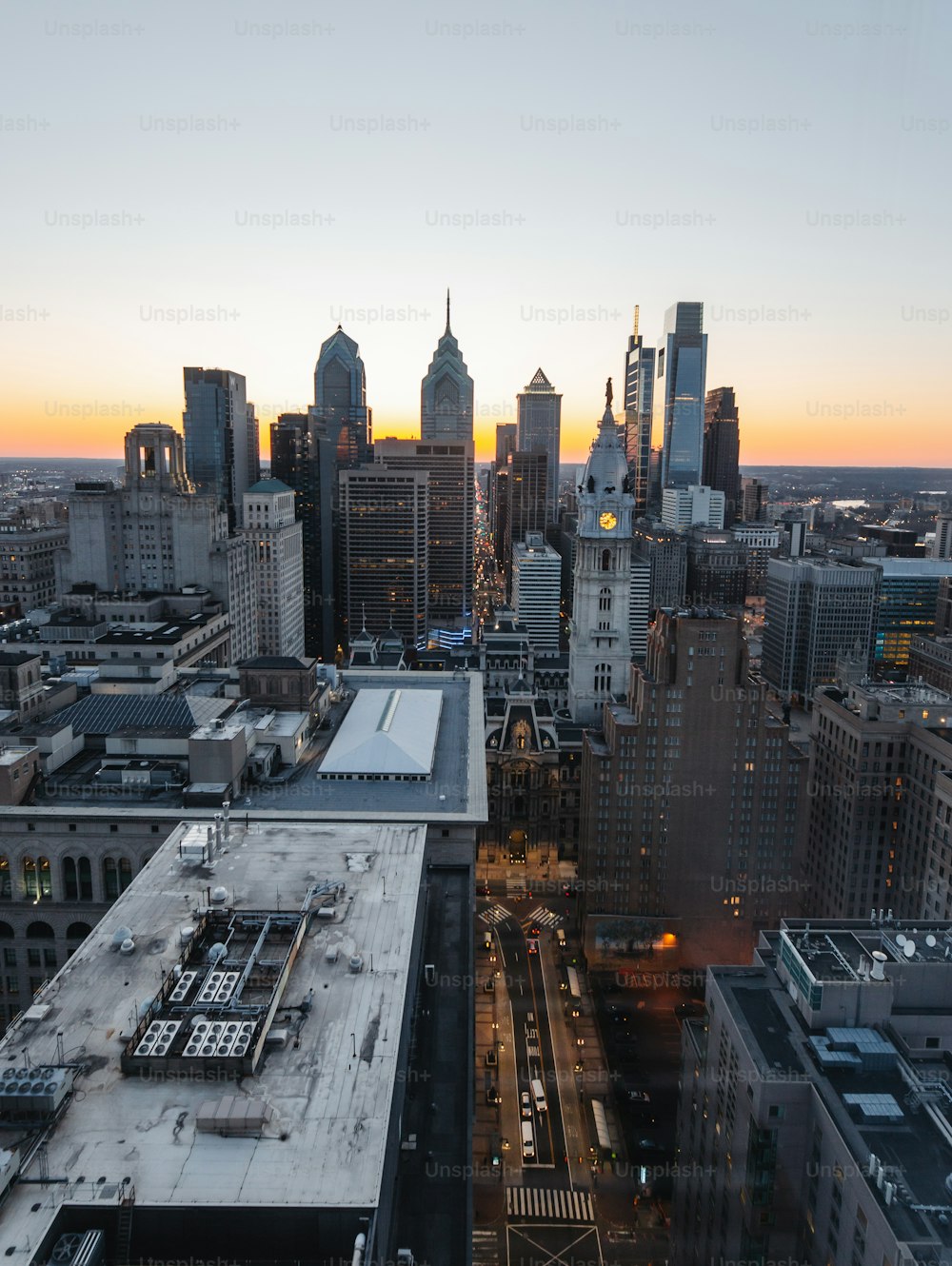 a city with many buildings