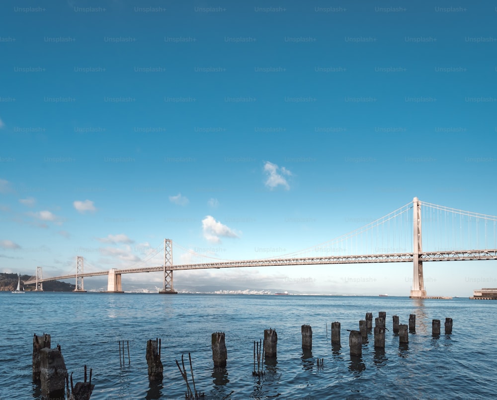 a bridge over water