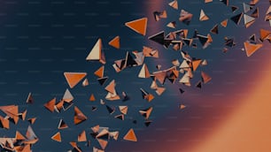a group of paper airplanes flying in the sky