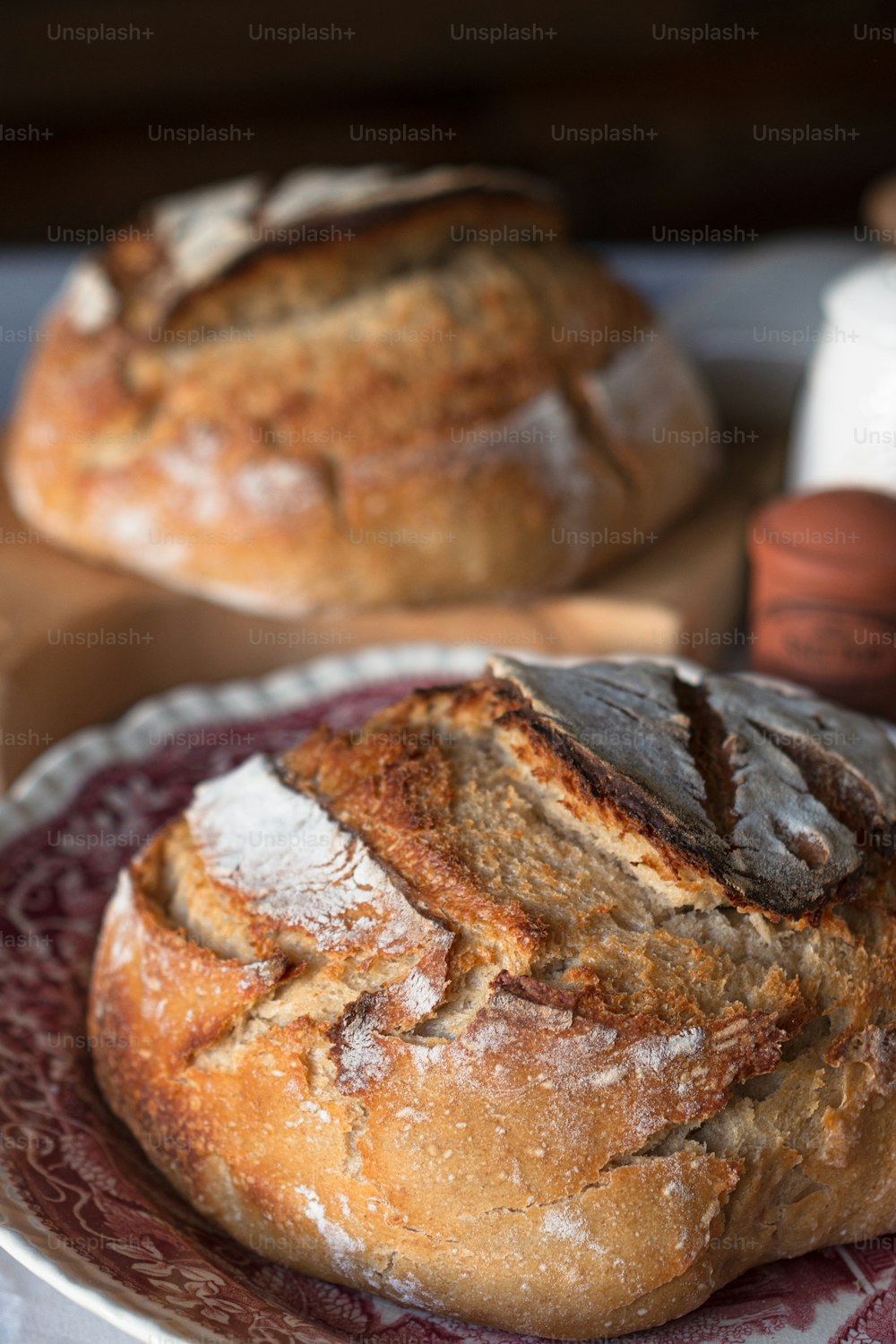 a couple of pastries on a plate