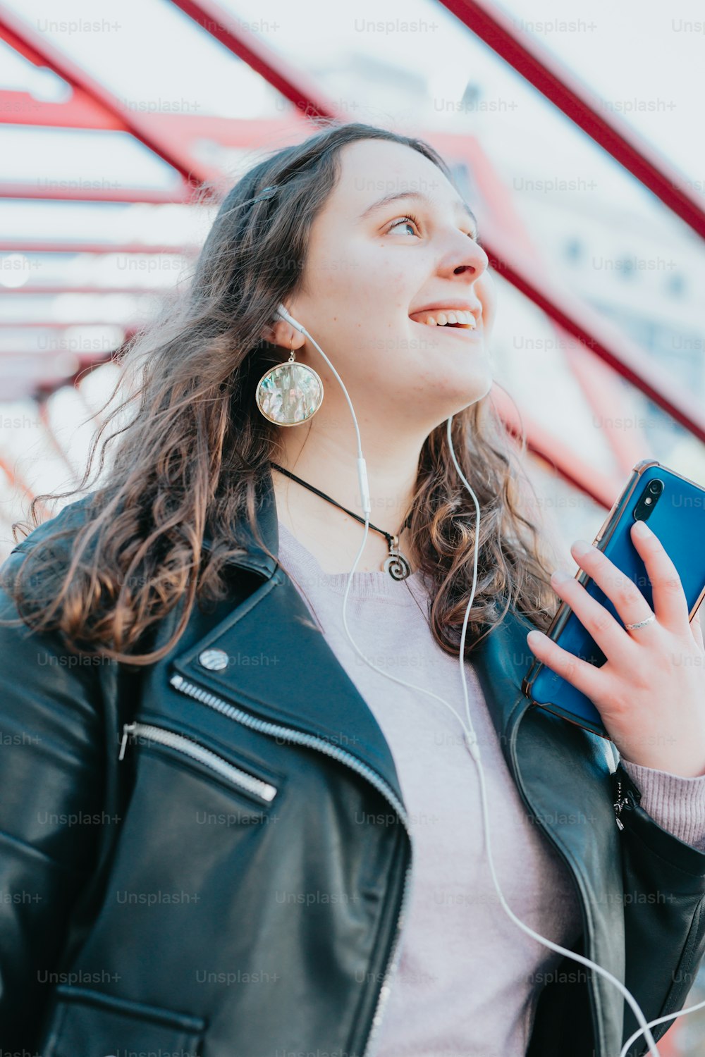 a woman with a headset on