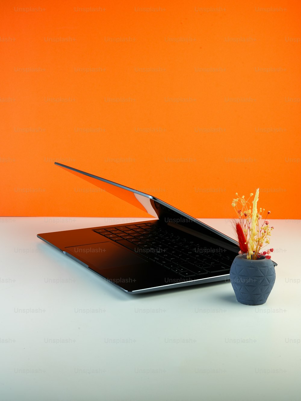 a laptop on a table