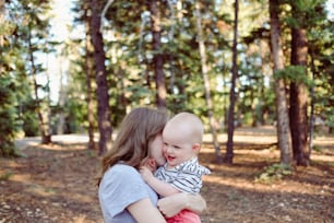 a person holding a baby