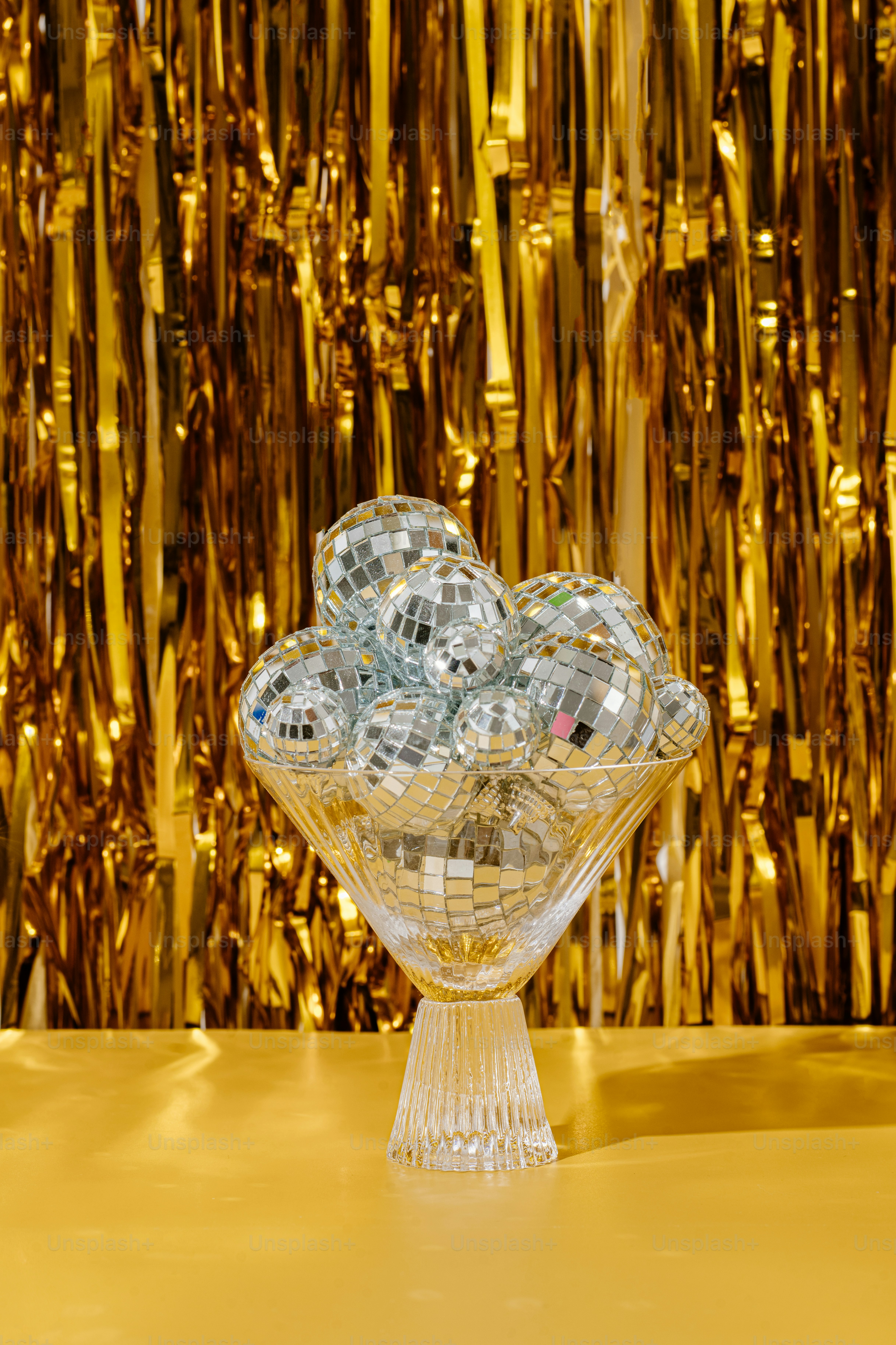 a crystal ball on a table