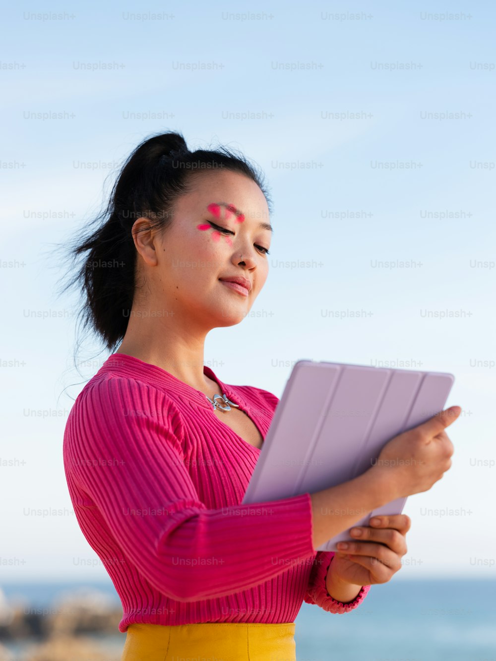 a person holding a book