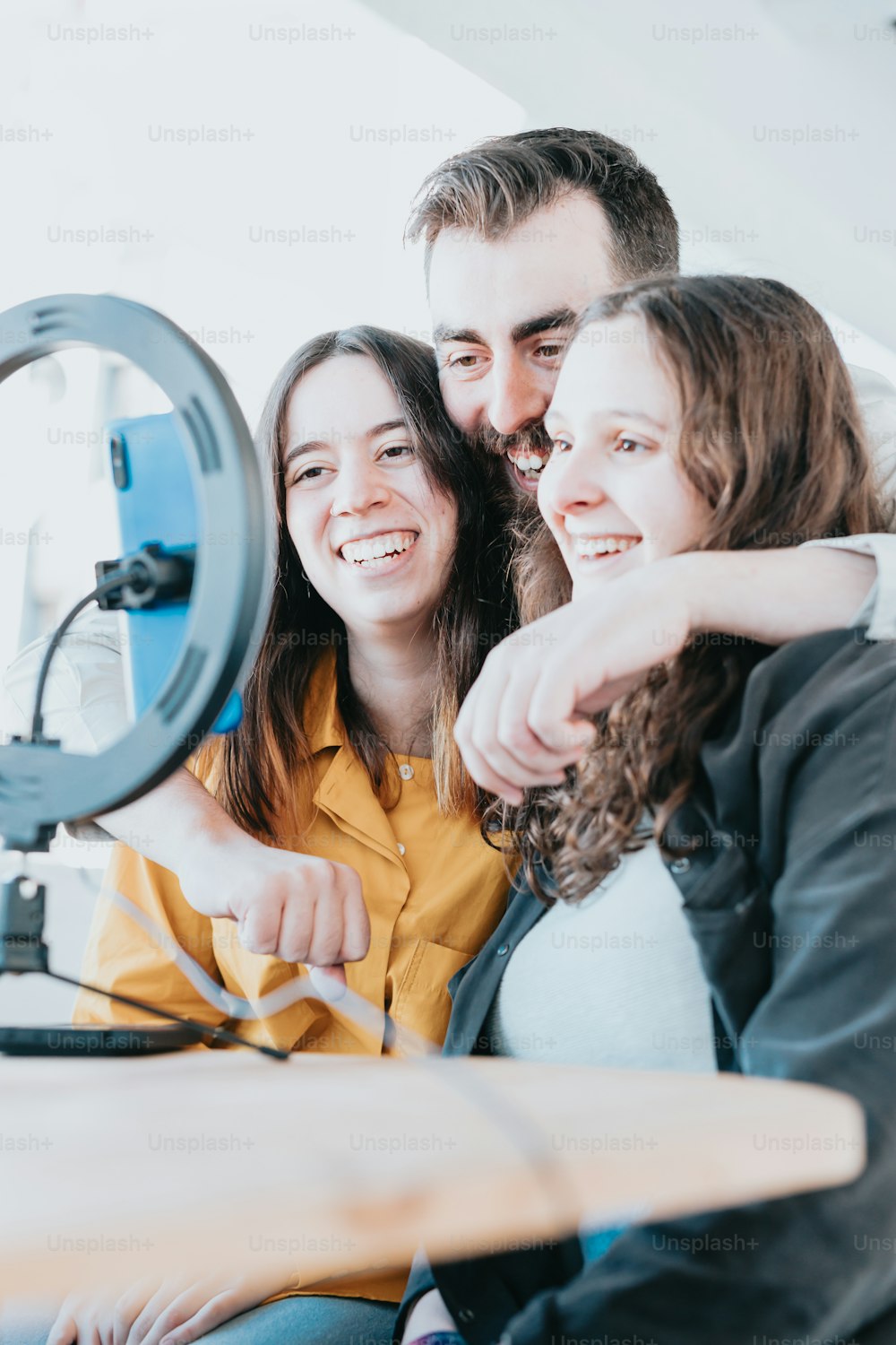 a group of people posing for a photo