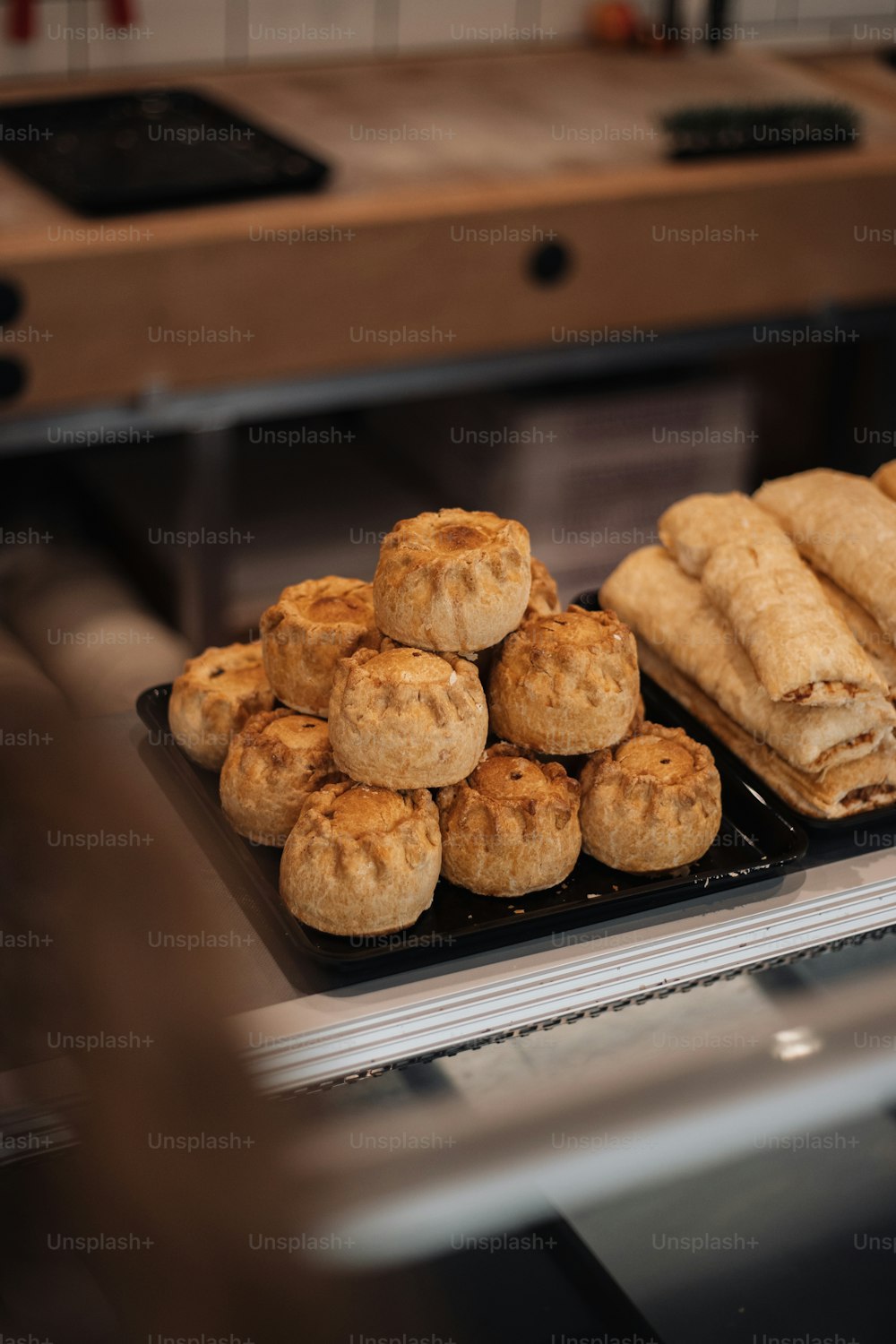 a tray of cookies