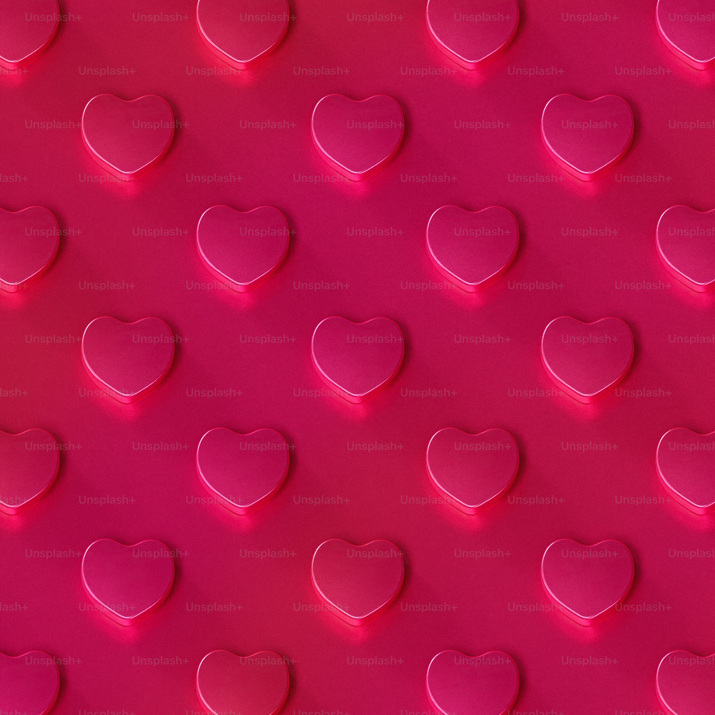 a pink surface with many small circles