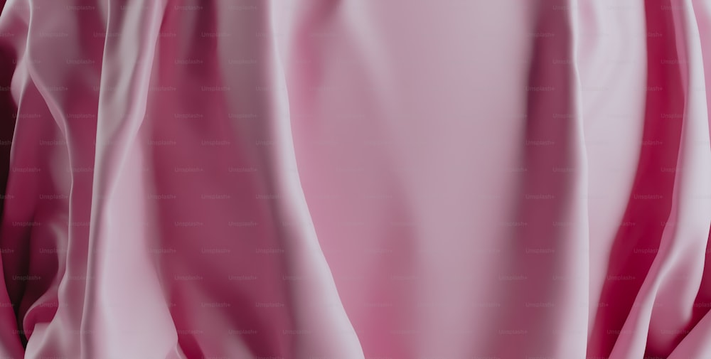 uma visão de perto de um tecido rosa