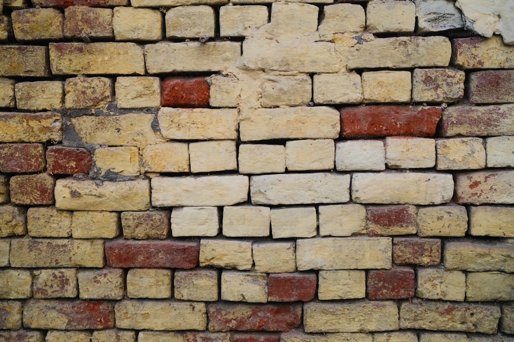 벽돌 패턴이있는 벽돌 벽