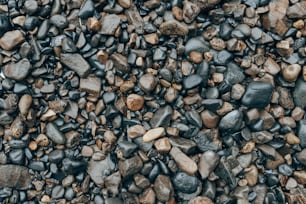 a large pile of rocks