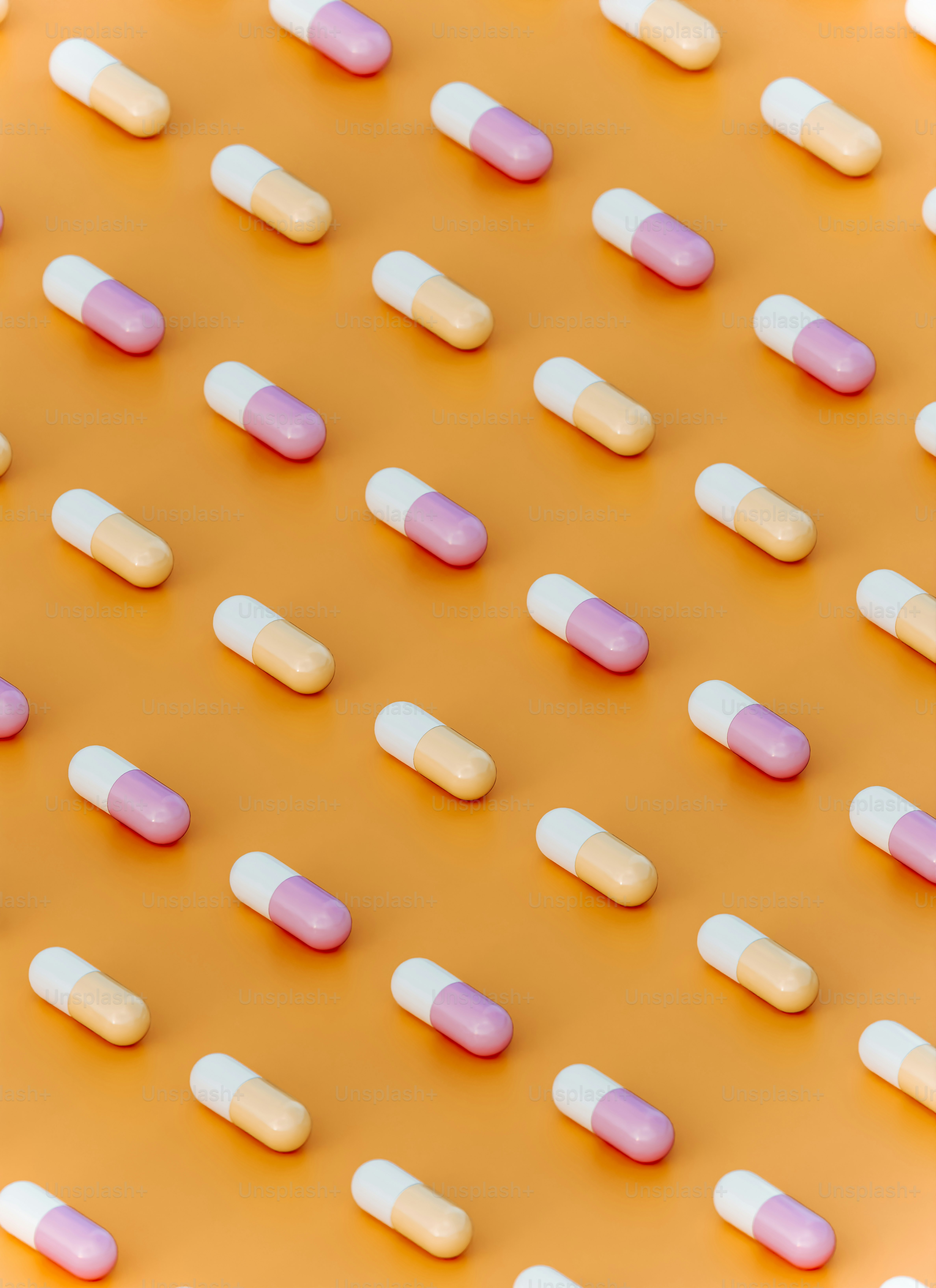 Un grande gruppo di caramelle rosa e bianche