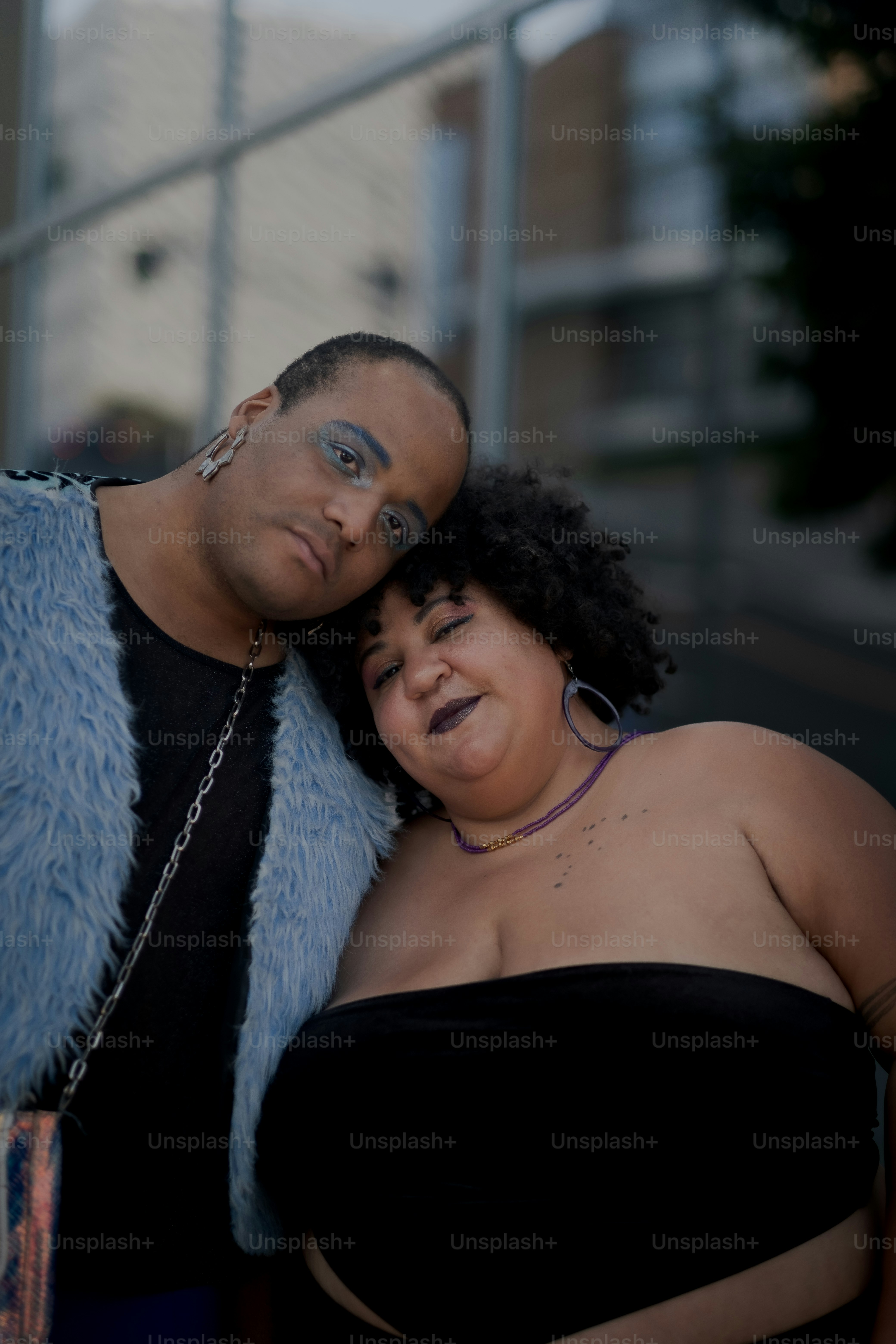 a man and woman posing for a picture