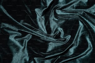 um close up de um tecido azul