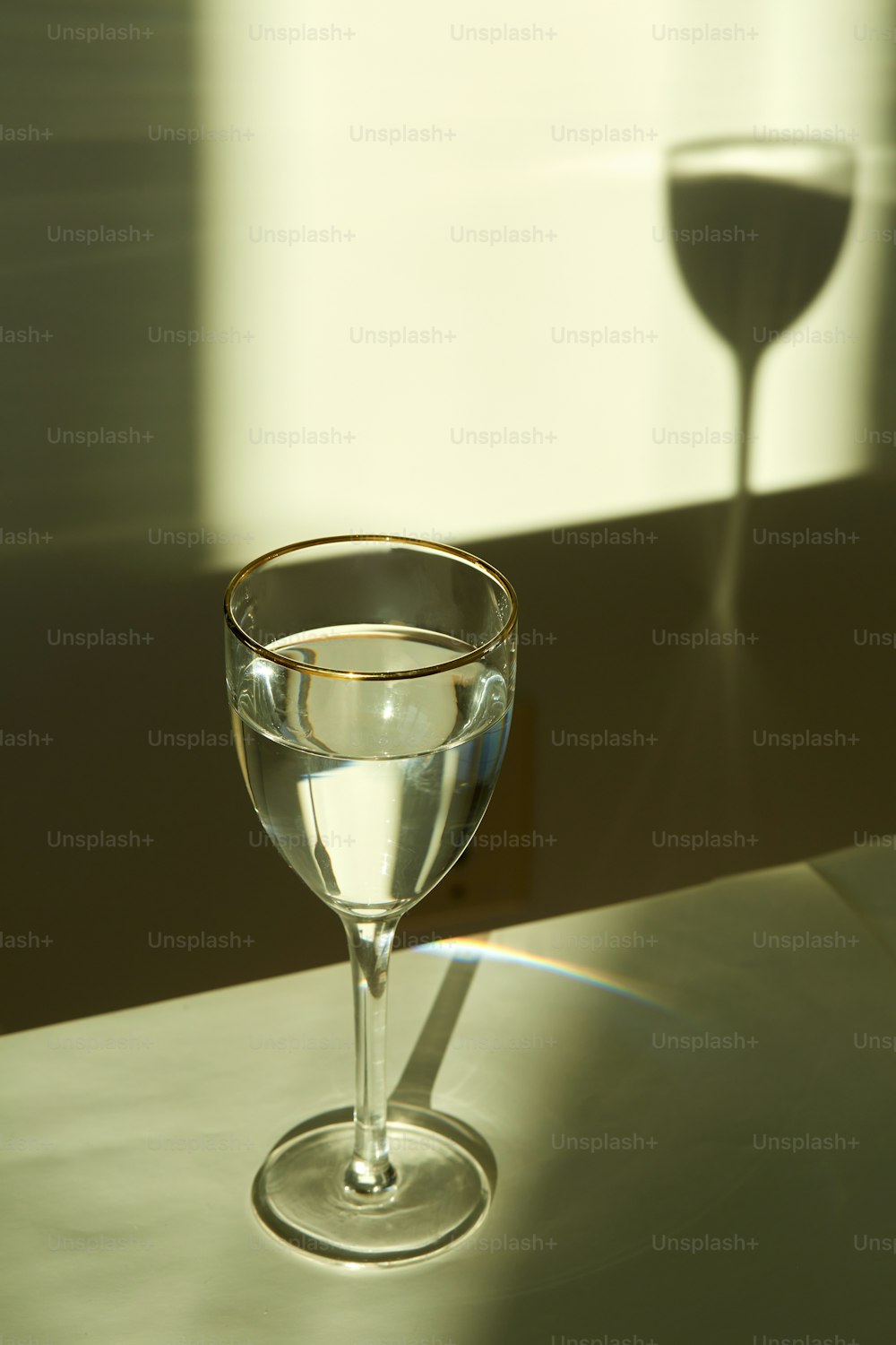 a glass of wine