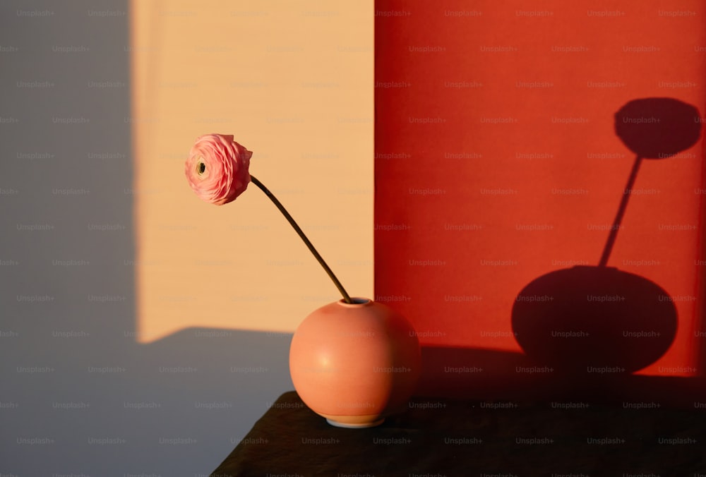 a lamp with a flower on it