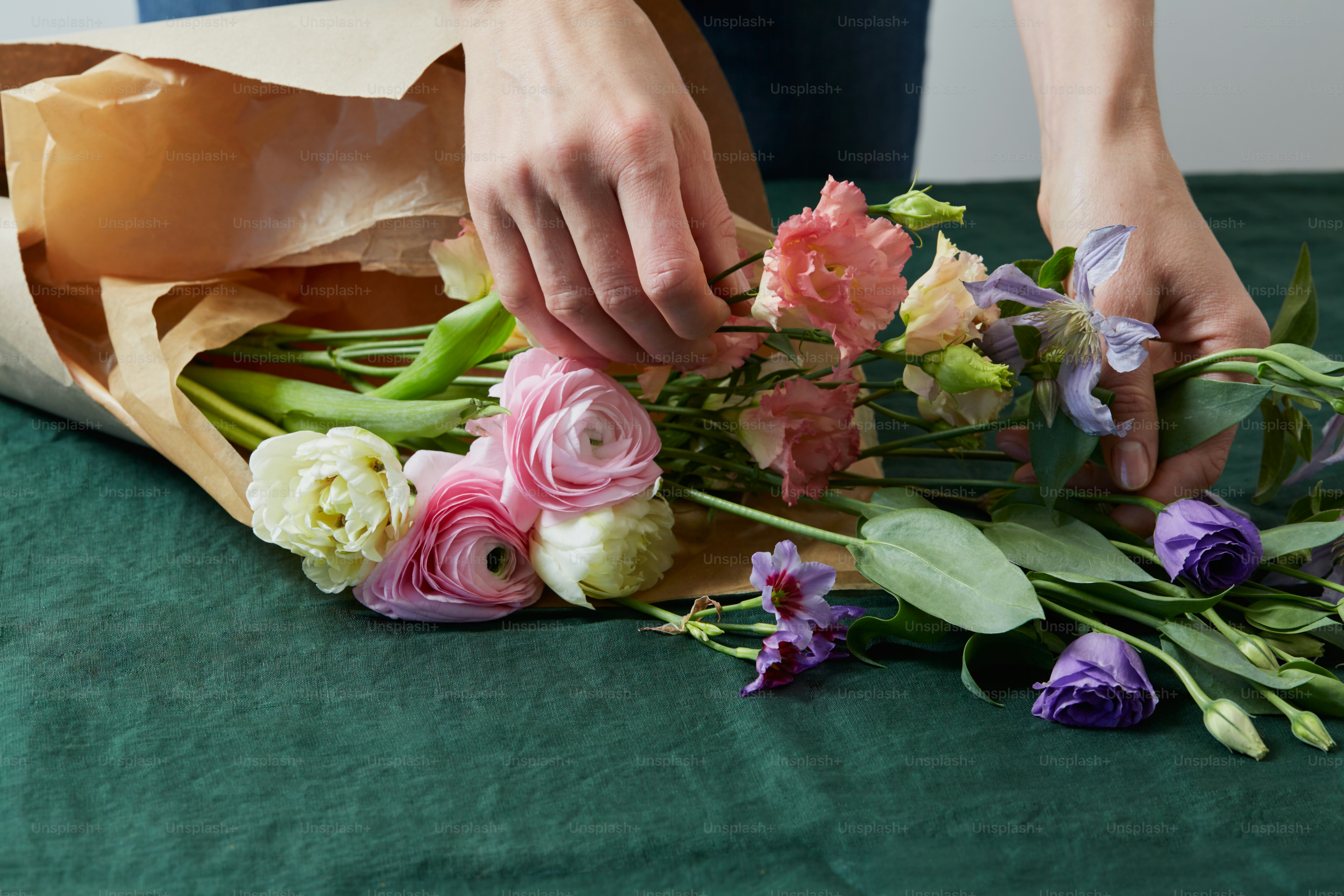 a bouquet of flowers