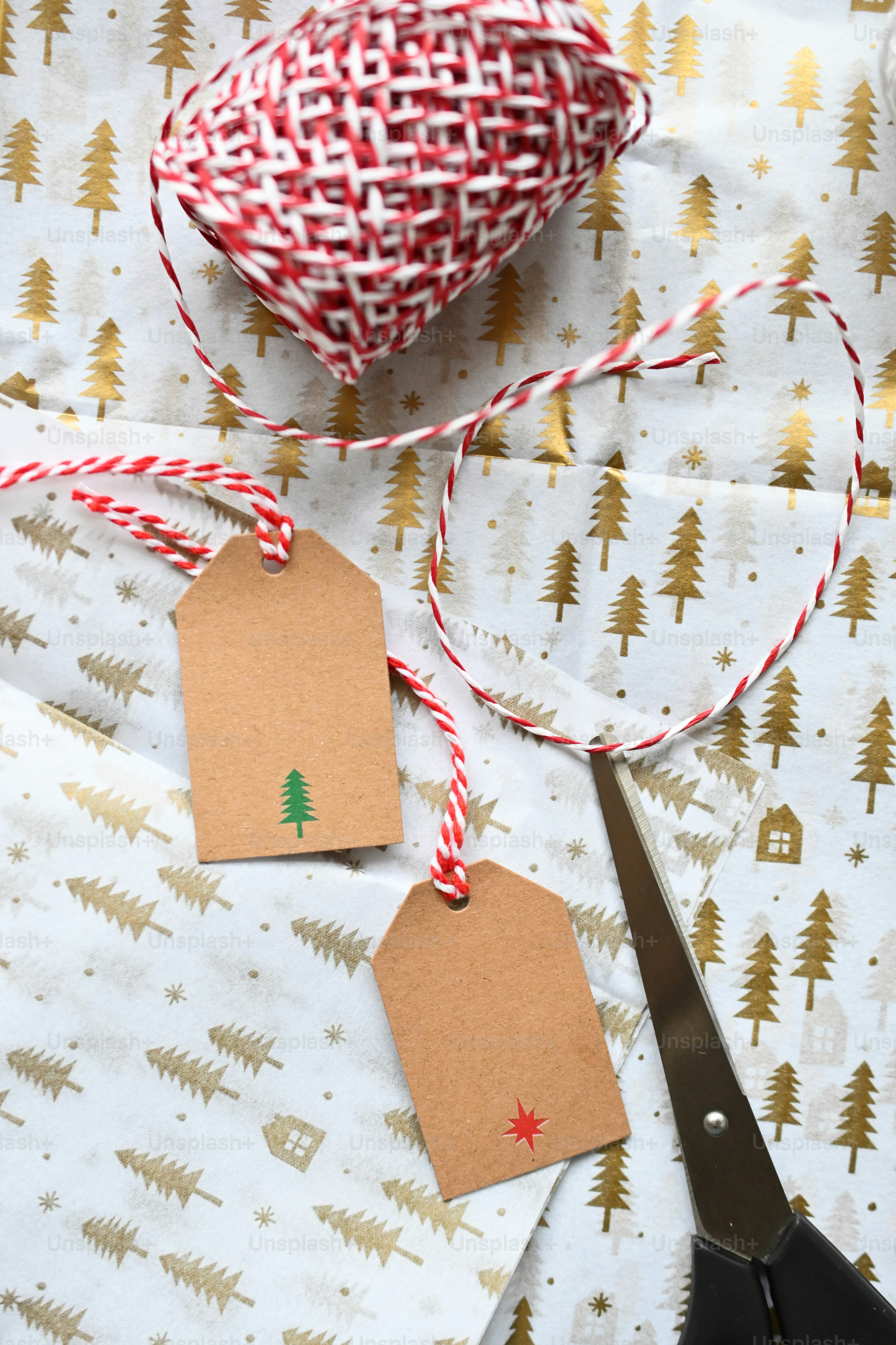a red and white cloth with a red and white design on it