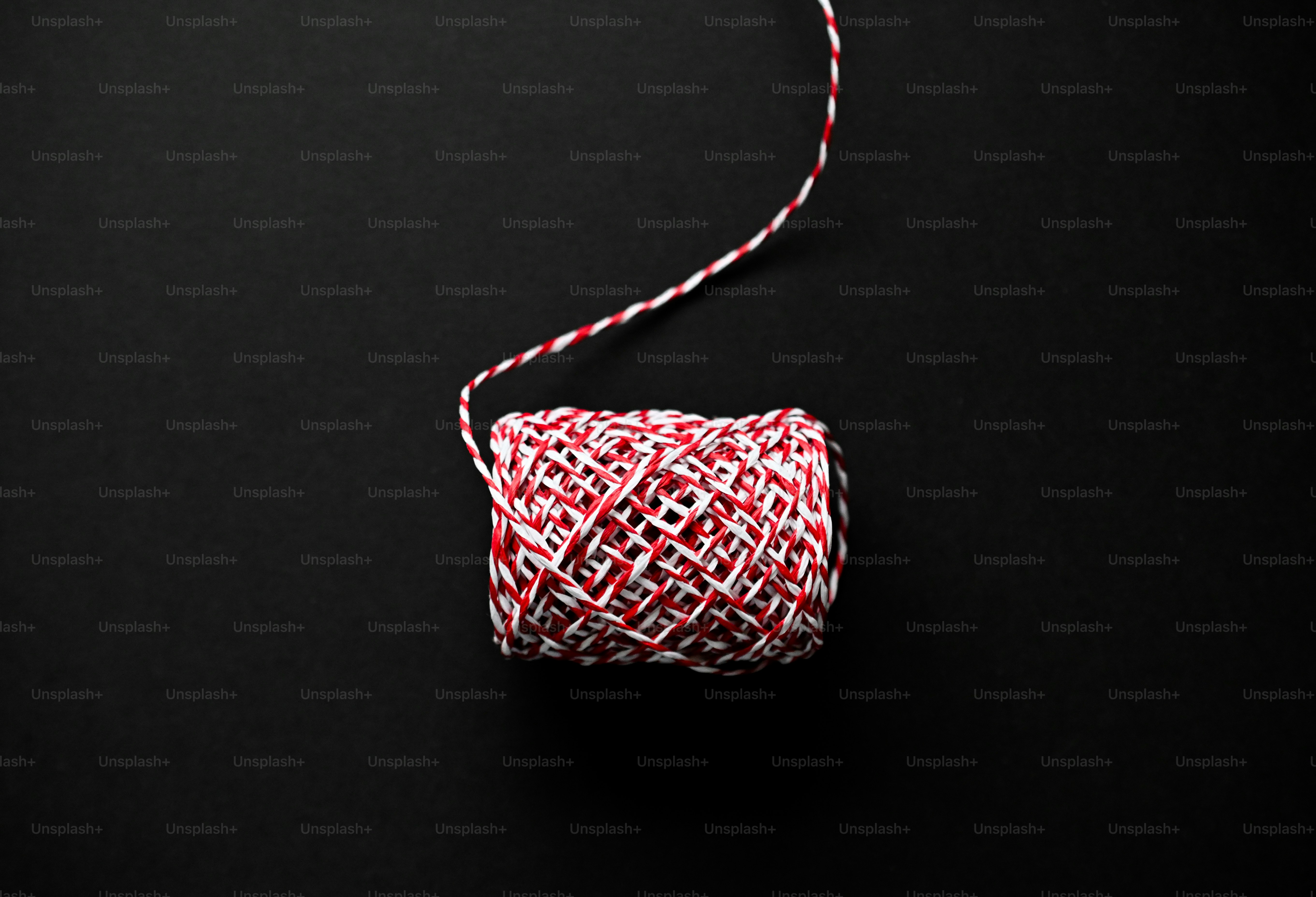 a red and black ball