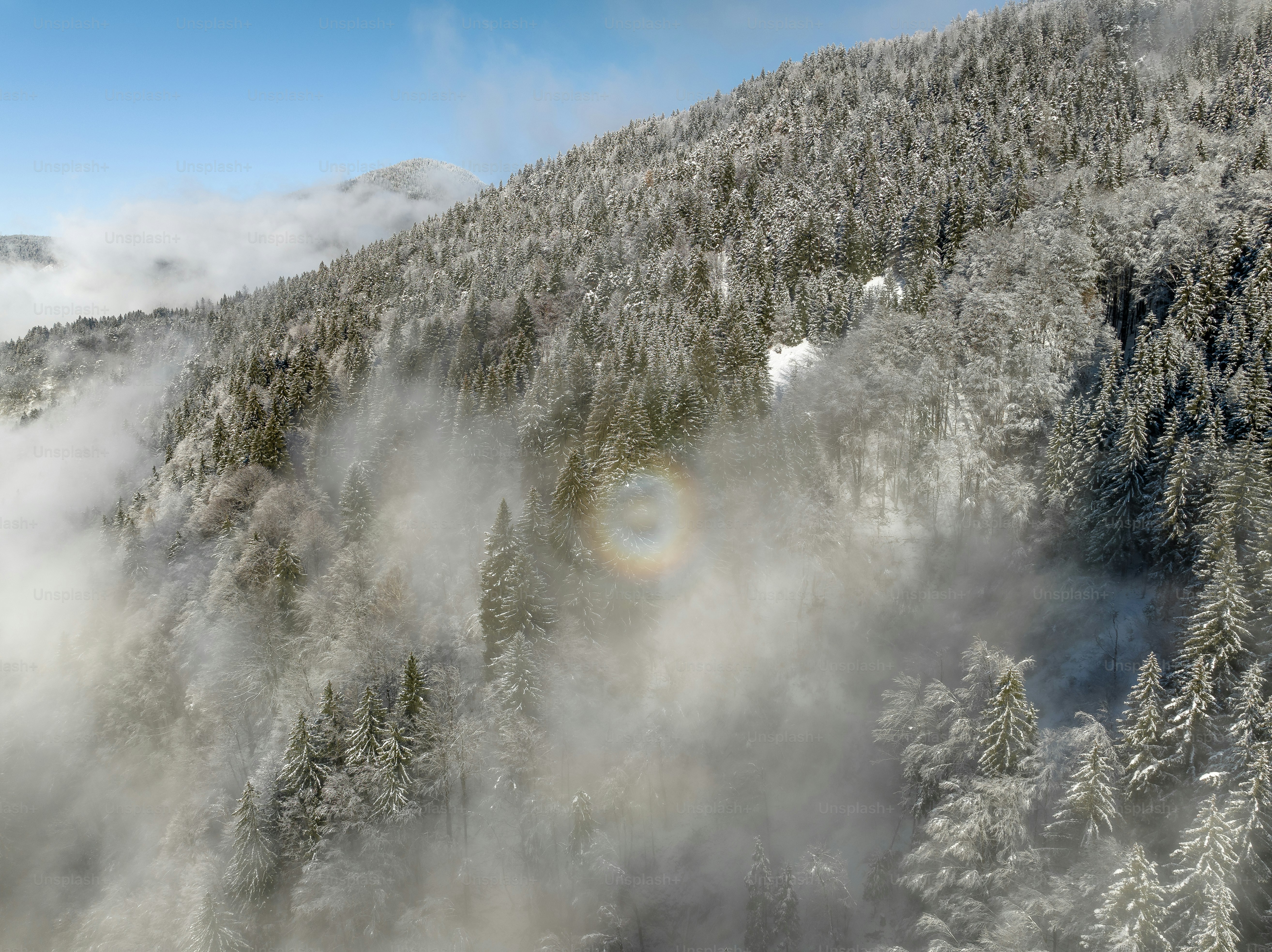 a mountain covered in snow
