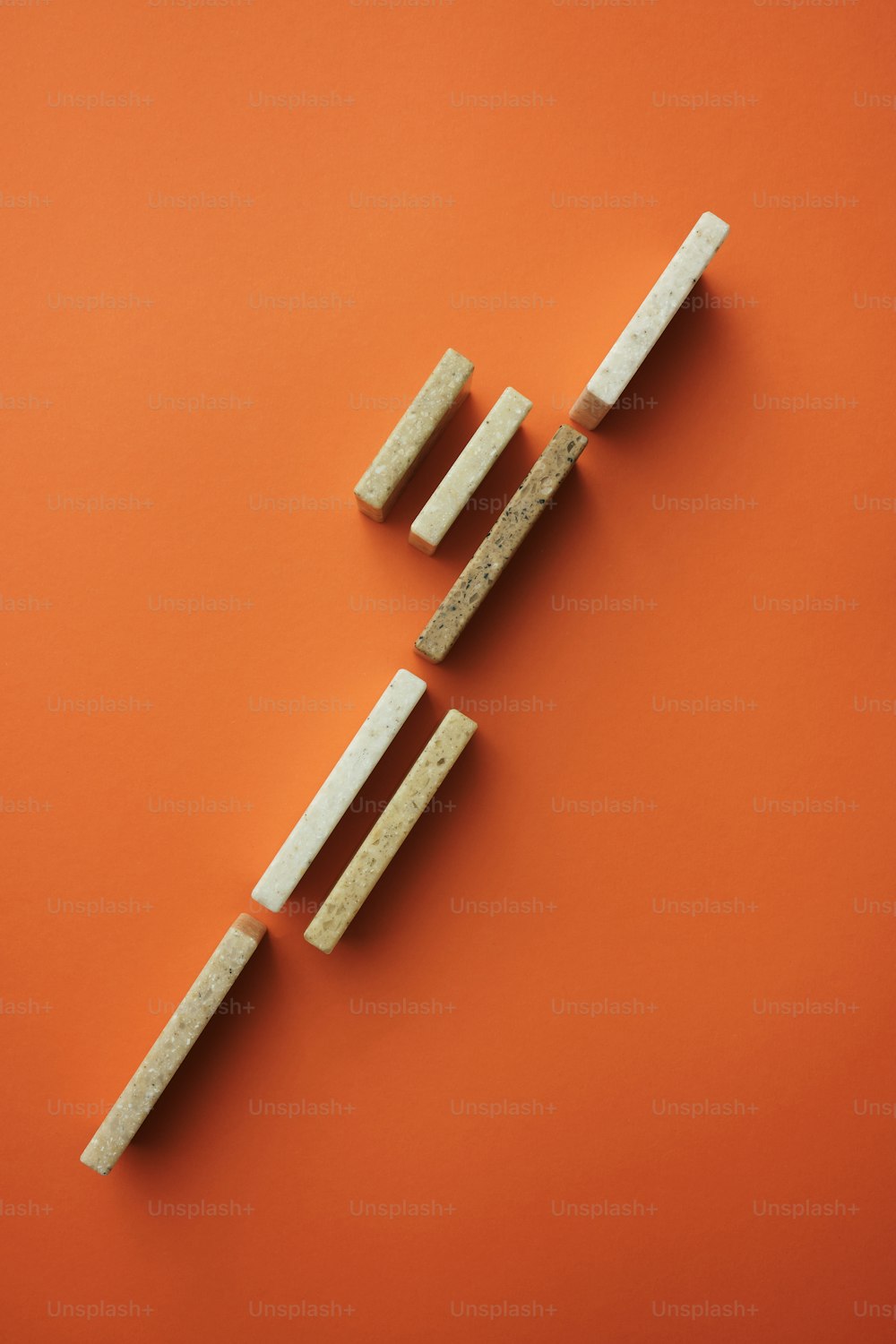 a group of wooden pieces