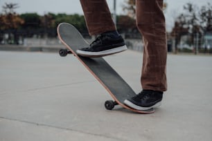 a person doing a trick on a skateboard
