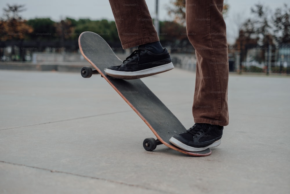 a person doing a trick on a skateboard