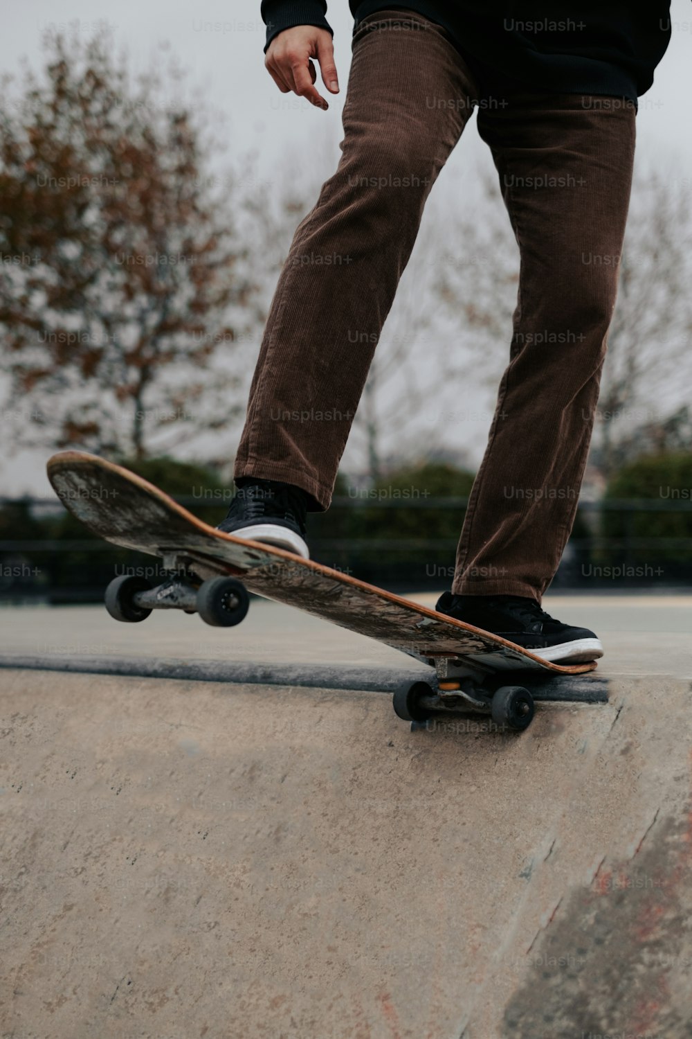 a person skating on a ramp