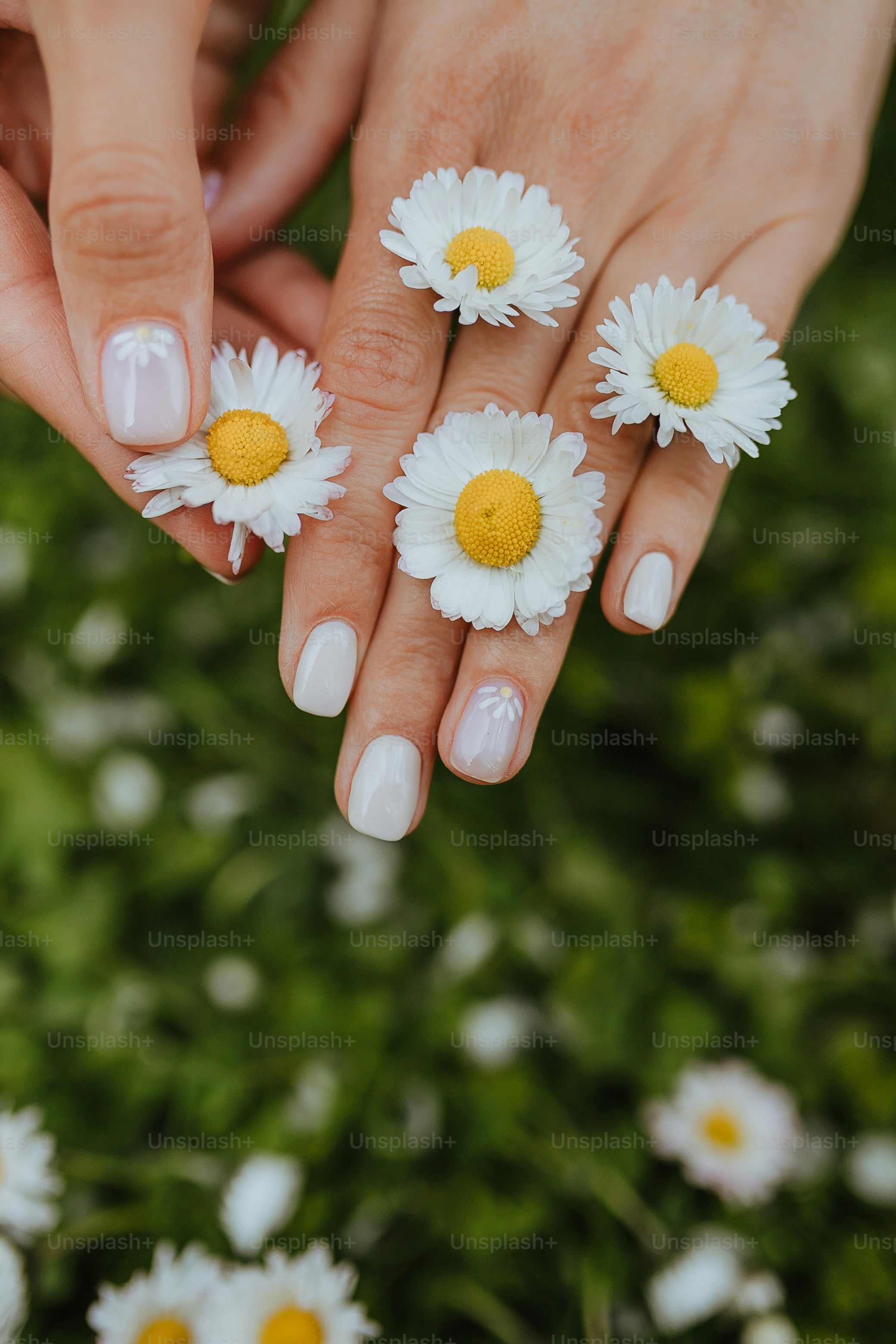 a person holding flowers