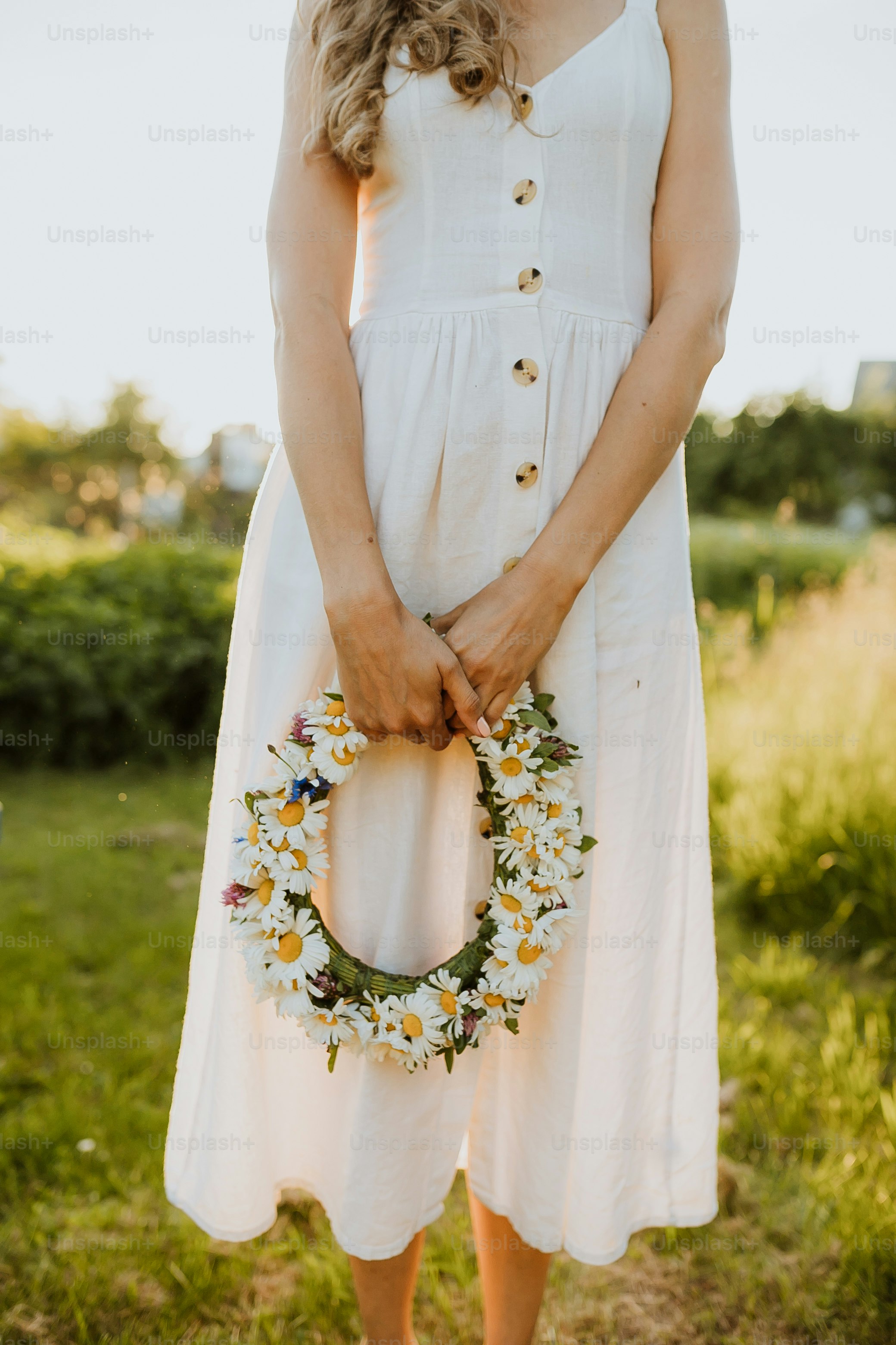 a person wearing a white dress