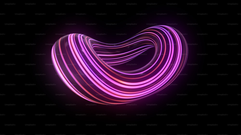 une spirale violette et rose