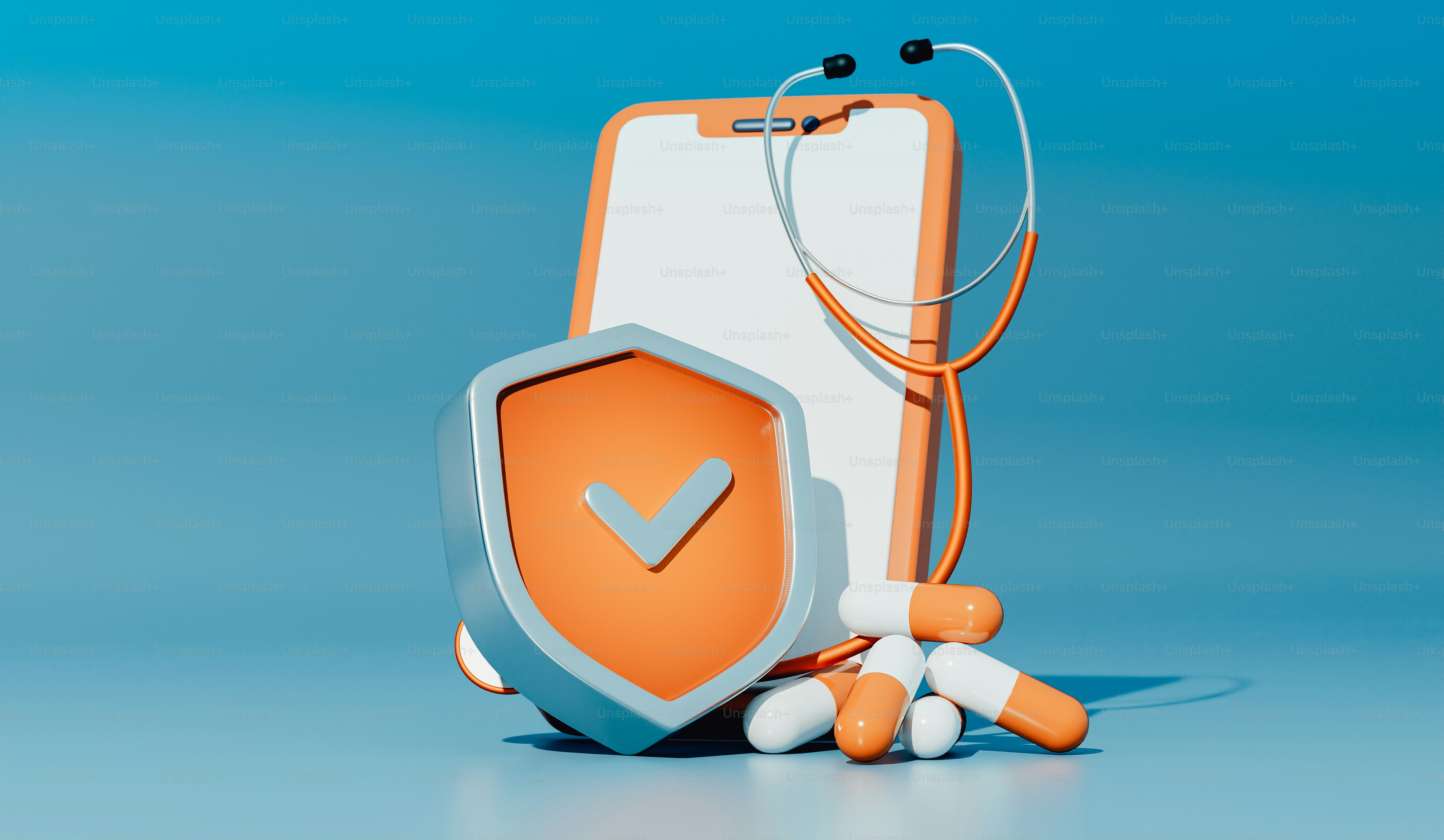 a small orange and white robot