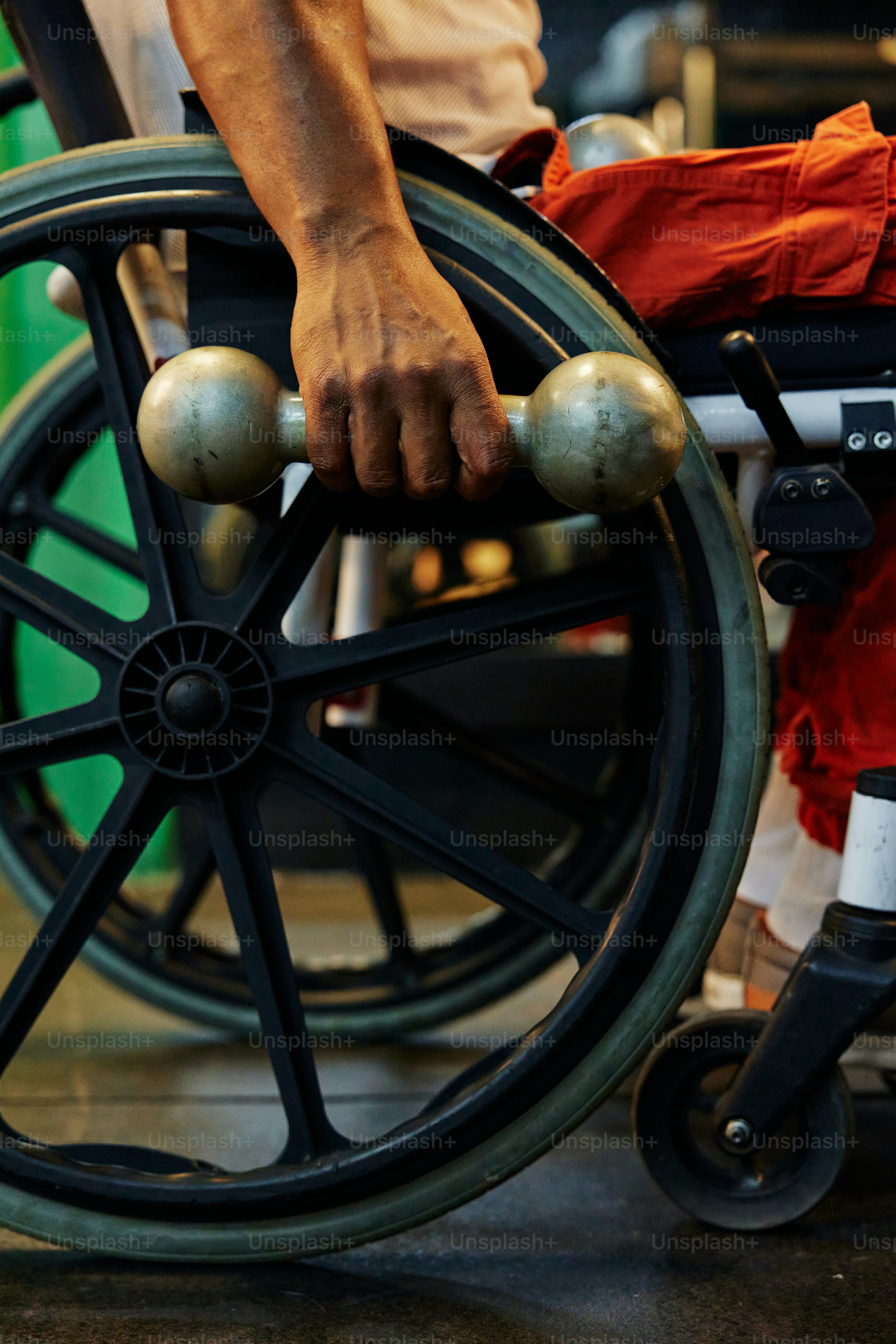 a close up of a person in a wheel chair
