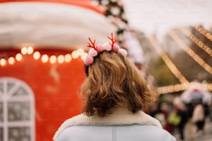 a person with a ponytail