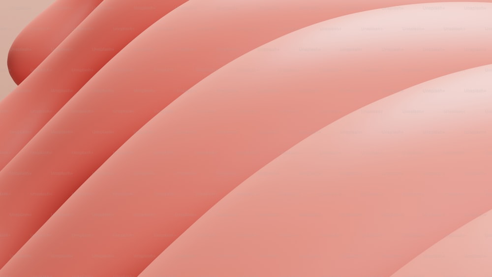 a close up of a large pink object