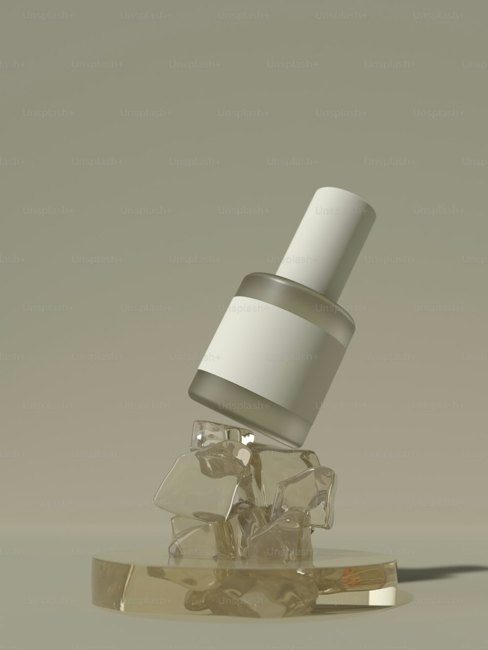 una lampada con paralume bianco