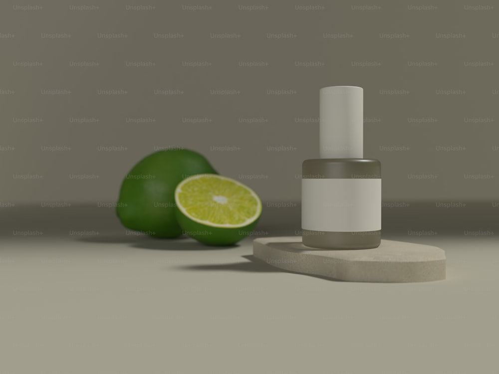 a few limes and a salt shaker