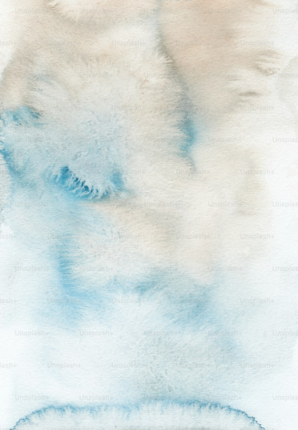 a watercolor painting of a white bear's head