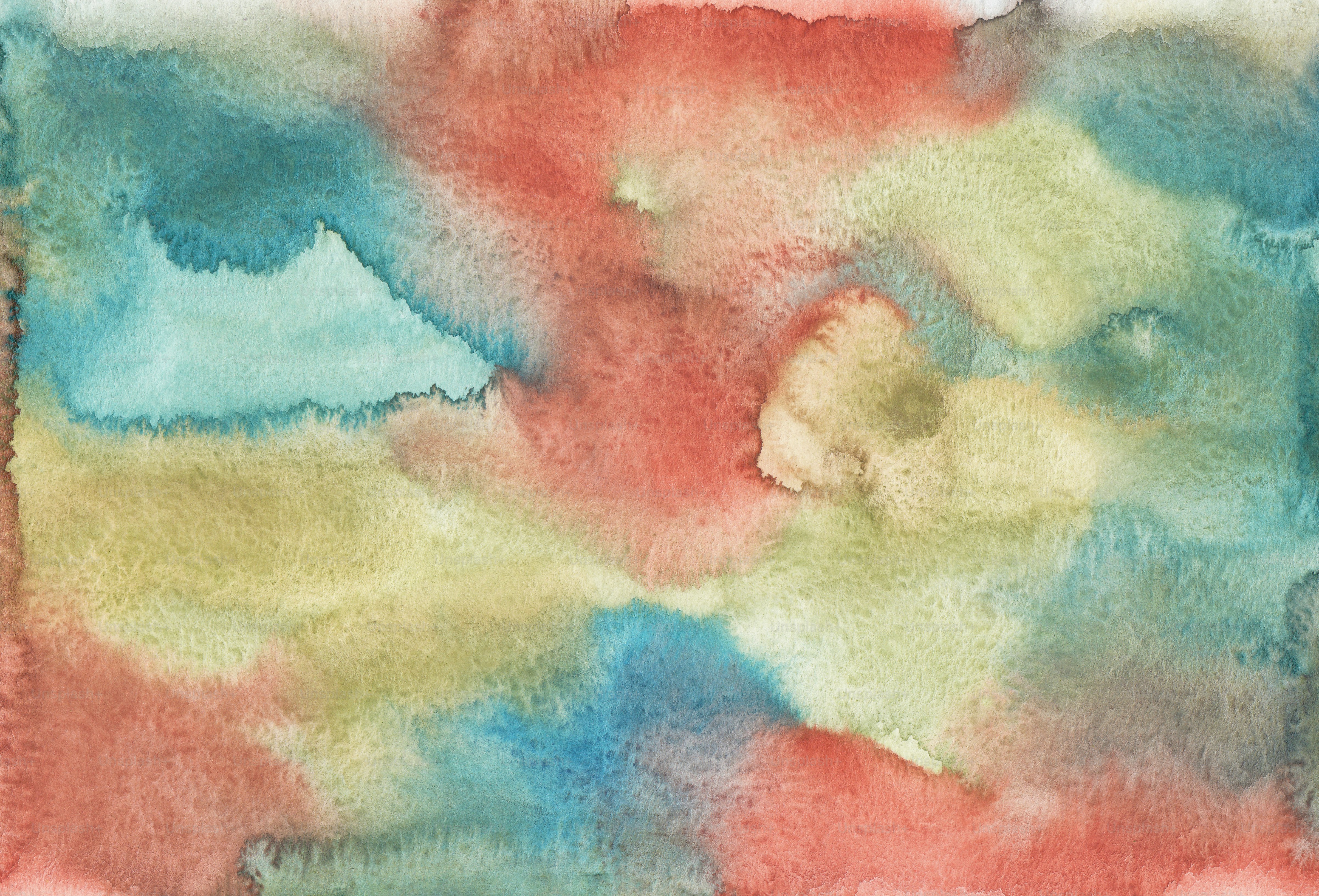 a watercolor painting of a multicolored background